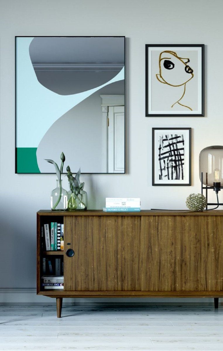 cm Wohnzimmer Hellblau / x 81 Wandspiegel Designer Qualität - Padrino Casa Garderoben - 107 Luxus Grün - Spiegel Wandspiegel Spiegel H.