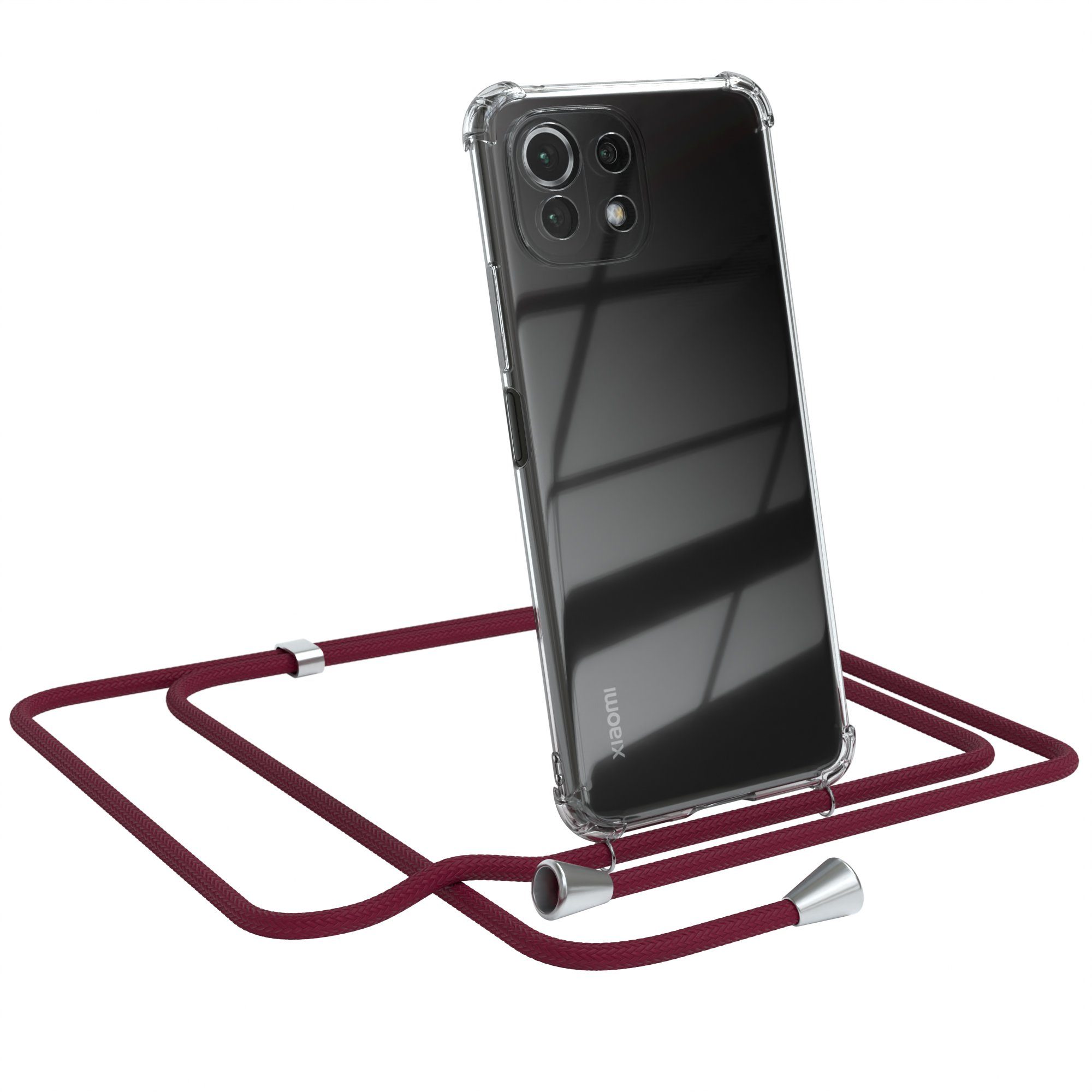 Handykette Hülle mit Kette für Xiaomi Mi 11 Lite / 5G / NE