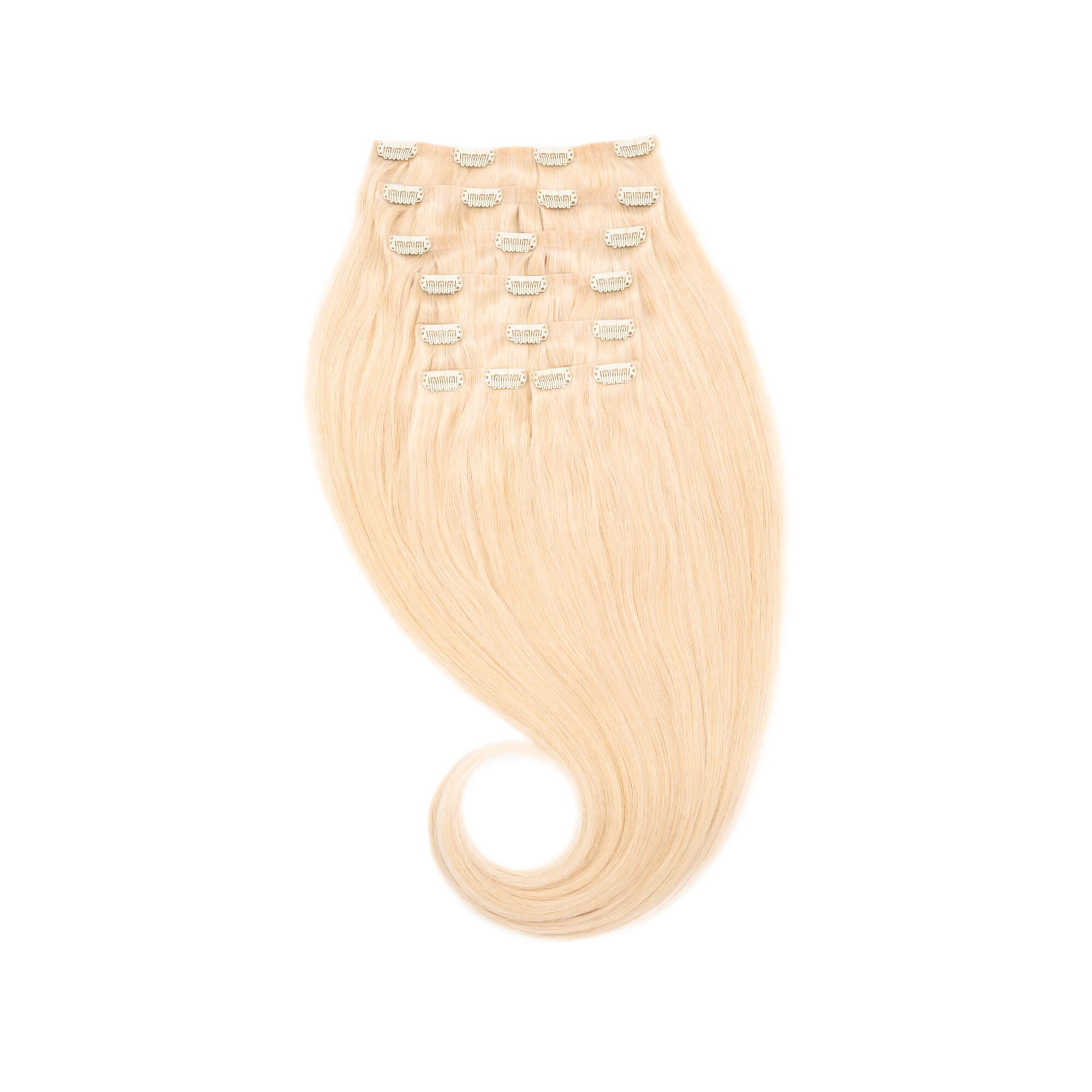 Clip-in-Extensions Global Echthaar-Extension champagnerblond nahtlos #22 Extend