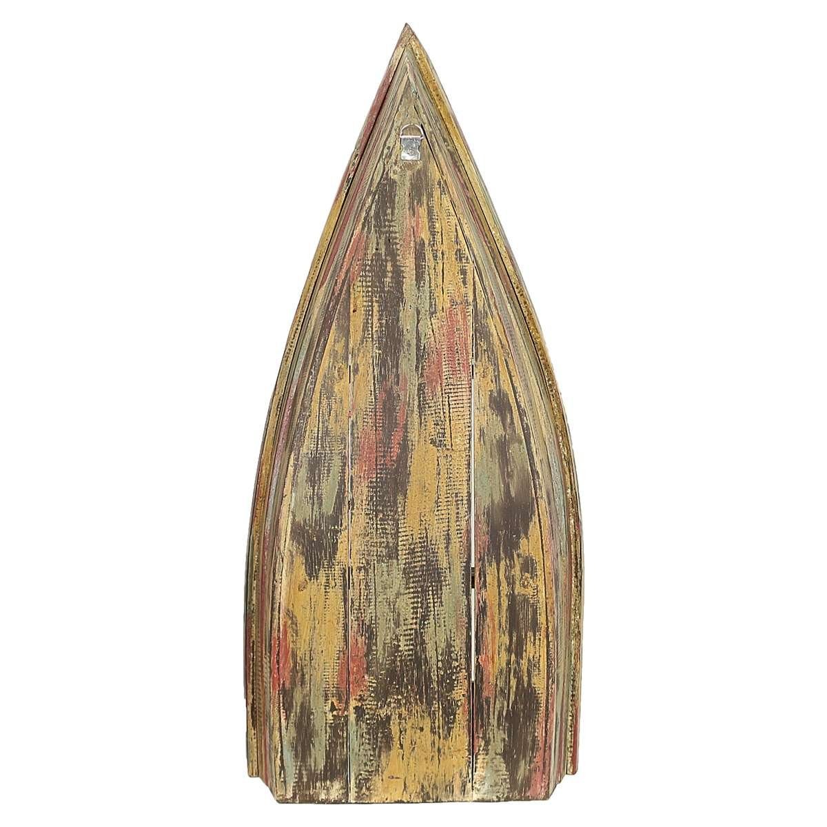Oriental Galerie mehrfarbig Boot multicolor ca. Handarbeit Wand Wandregal Hängeregal 67 cm