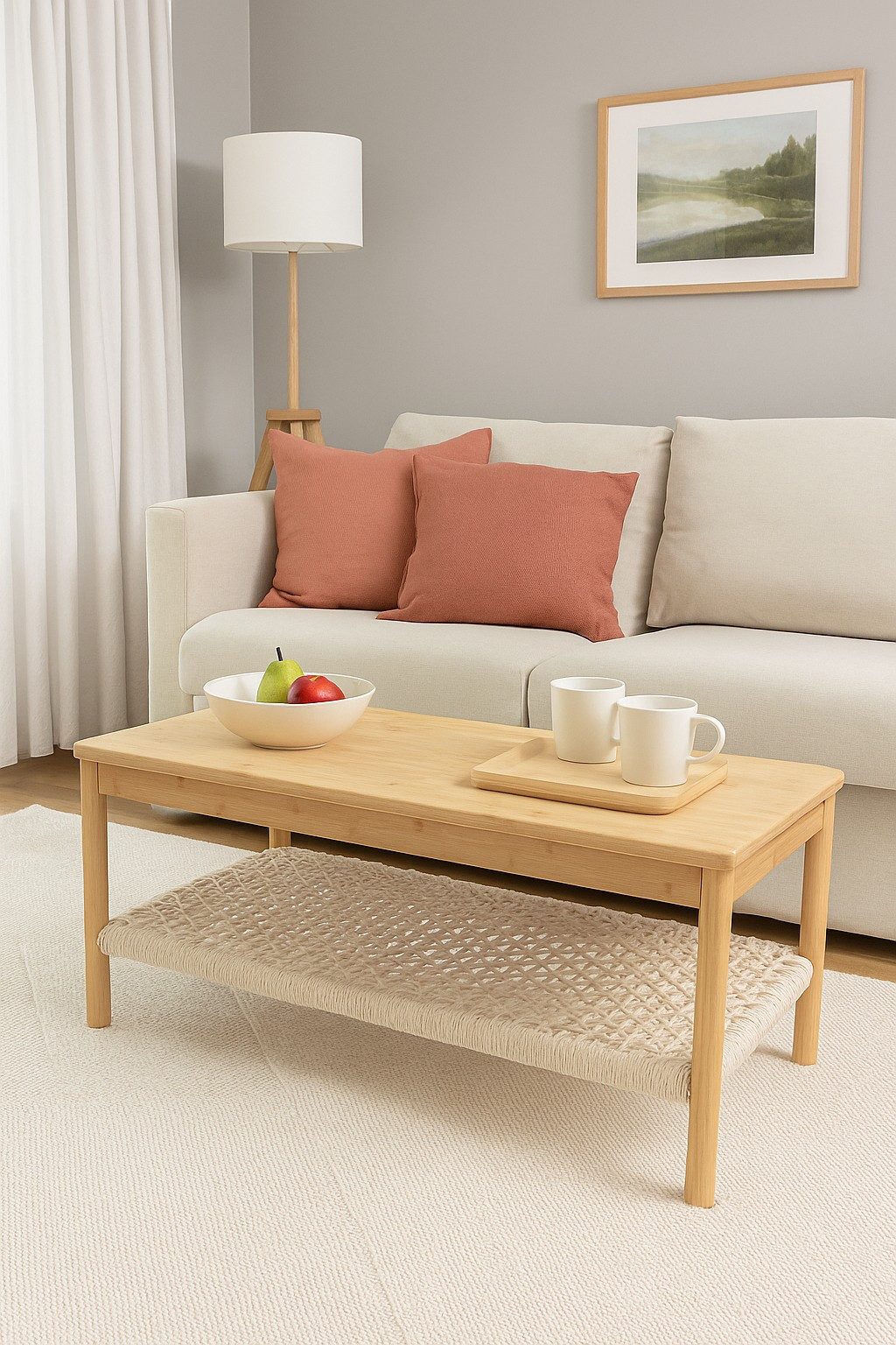 moebel-direkt-online Couchtisch Lenz, Mit zusätzlicher Ablage unter der Tischplatte