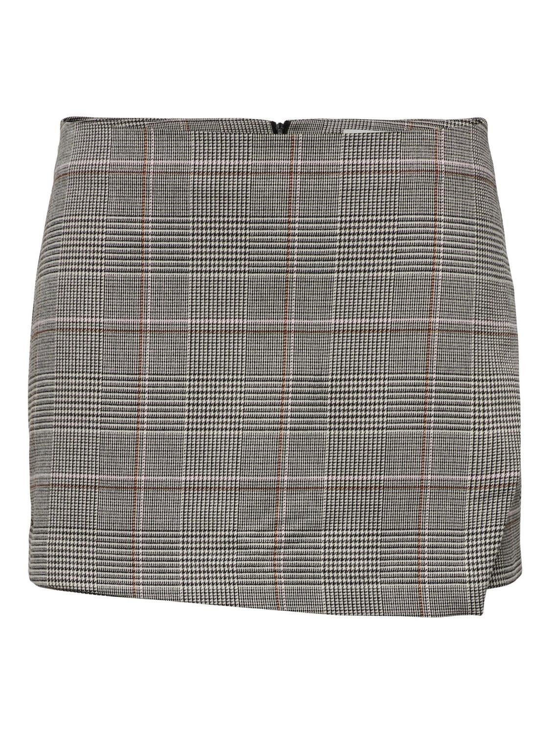 ONLY Damen Onlgaria Life Shorts - Karo-Muster Mit Hohem Bund Für Herbst