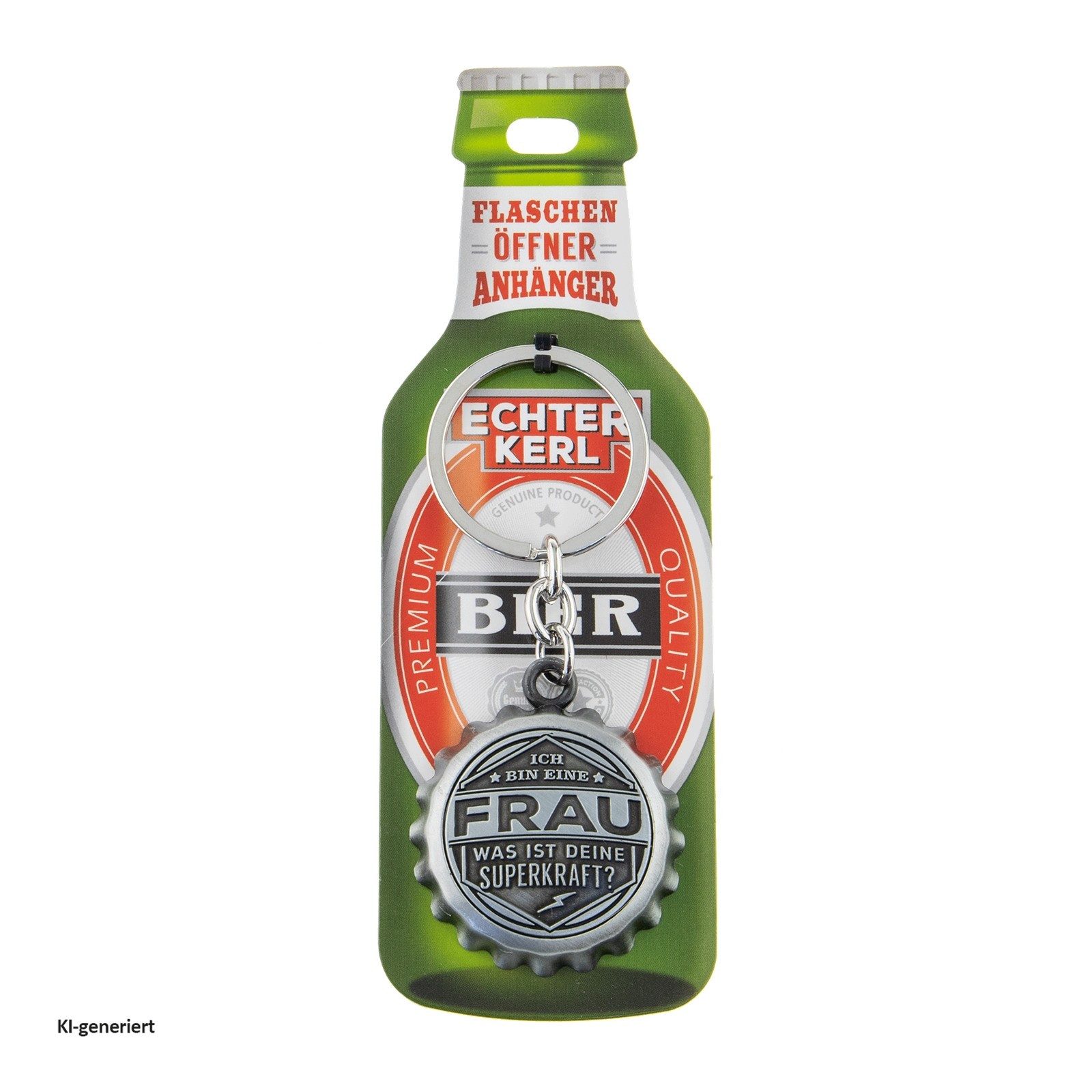 HTI-Living Flaschenöffner Echter Kerl Flaschenöffner Frau (Stück, 1-tlg., 1 Flaschenöffner), Geschenkidee
