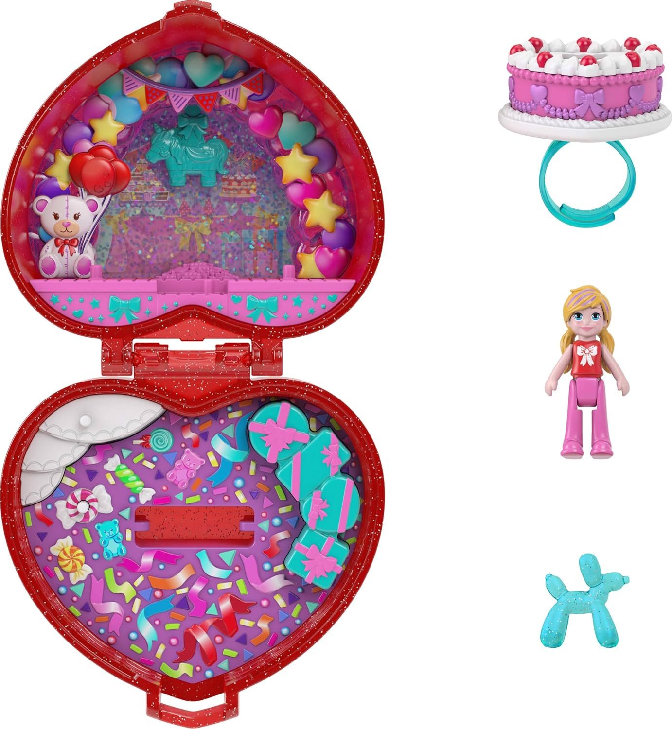 Mattel® Minipuppe Mattel Polly Pocket Schatullen-Spielset Schmuckkästchen Puppe 4+ JGK21 – Bild 5 von 5