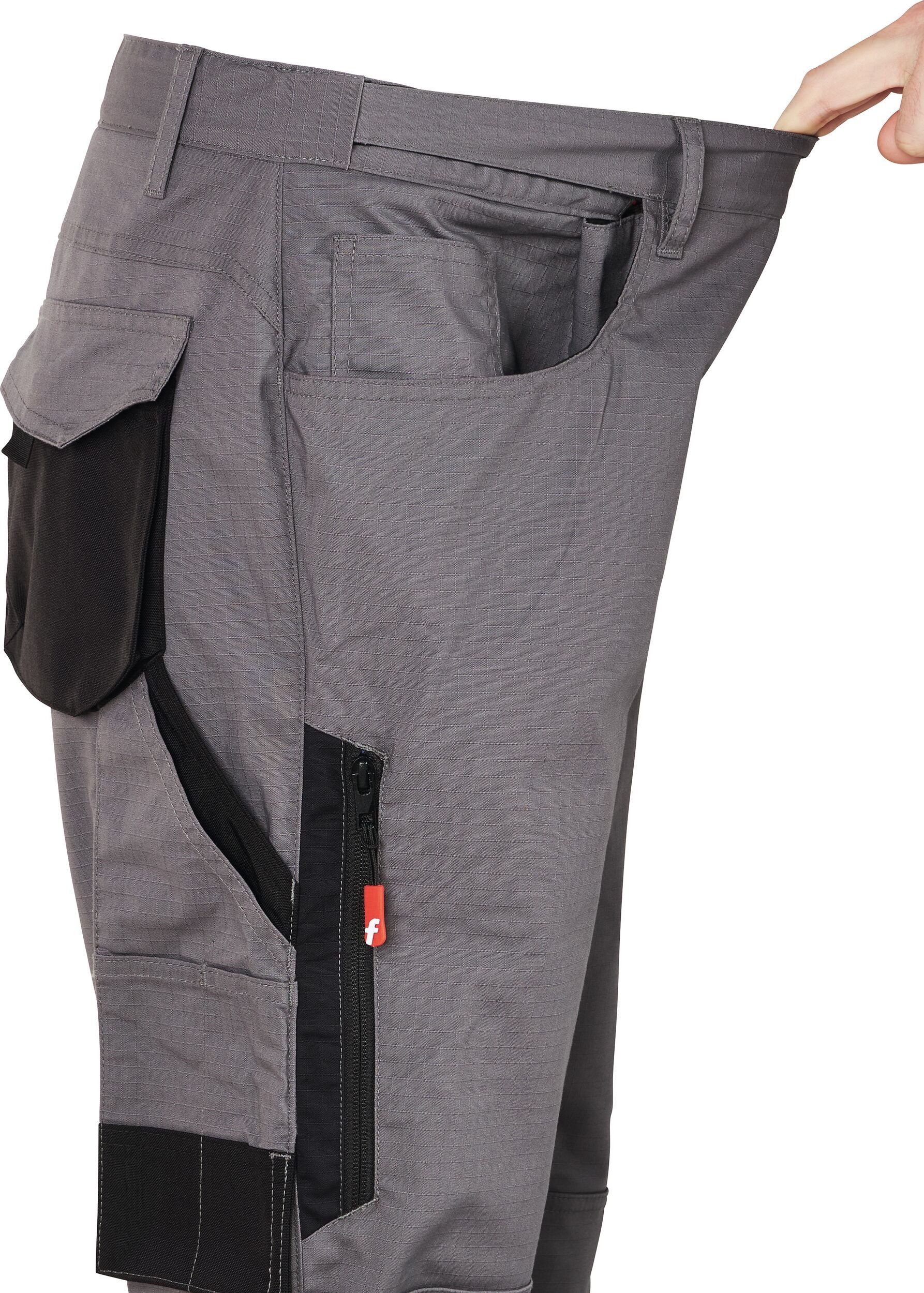 fortis Arbeitsbundhose Herren-Bundhose Performance grau/schwarz