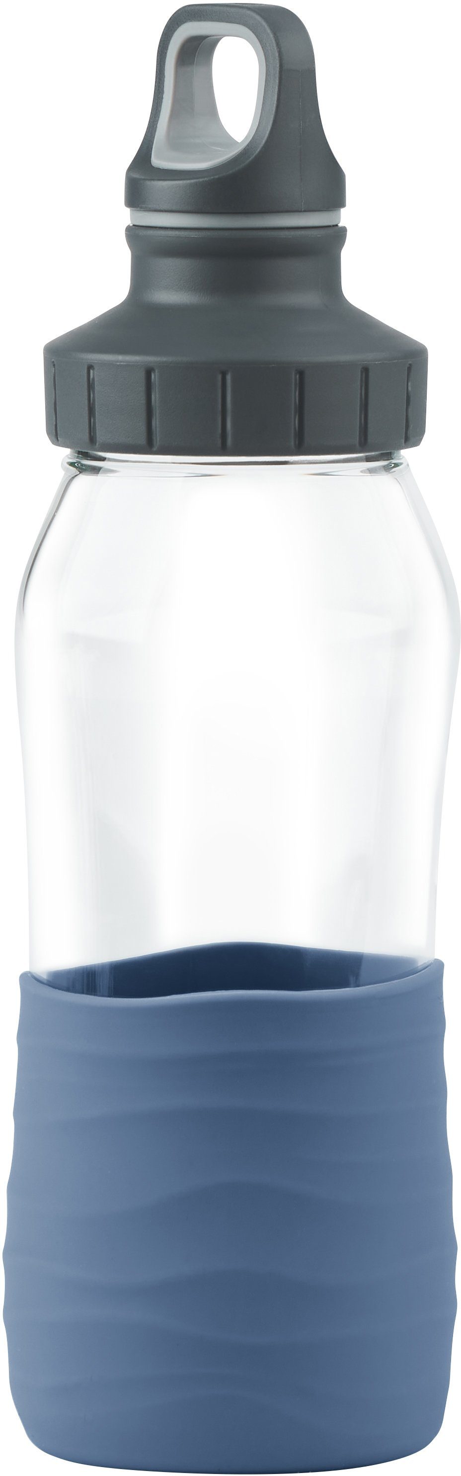 Emsa Trinkflasche Drink2Go, Schraubverschluss, dicht/hygienisch/rein, Silikonmanschette, 500 ml