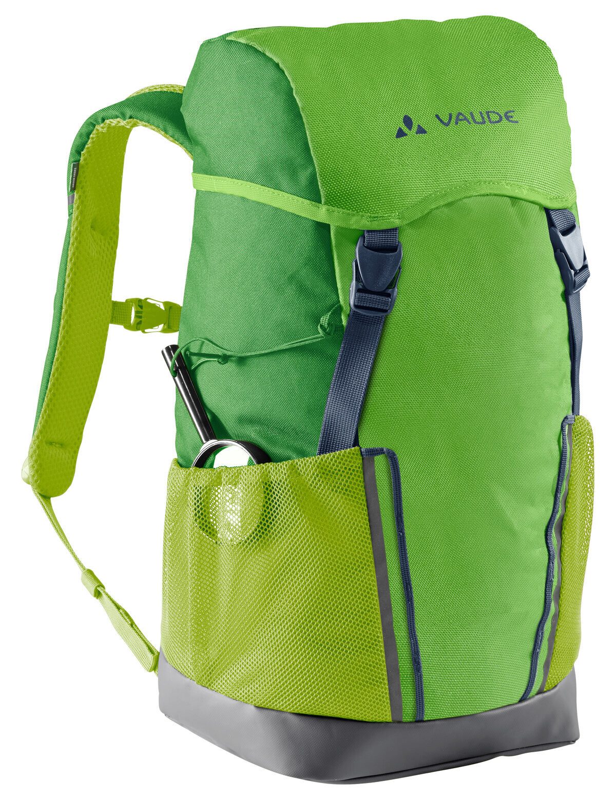 VAUDE Trekkingrucksack Puck 14, Kinderrucksack inklusive Regenhülle und Sitzmatte, 14 Liter