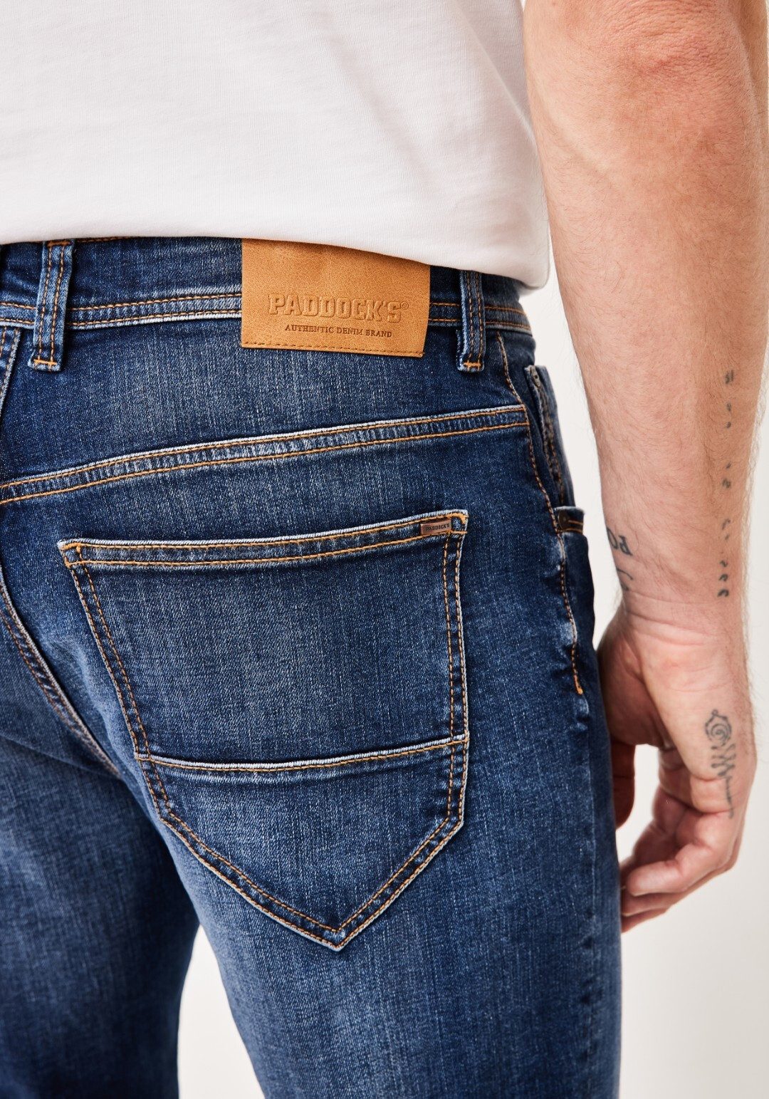 Paddock's Straight-Jeans BEN Regular Fit 5-Pocket Jeans mit Stretchanteil