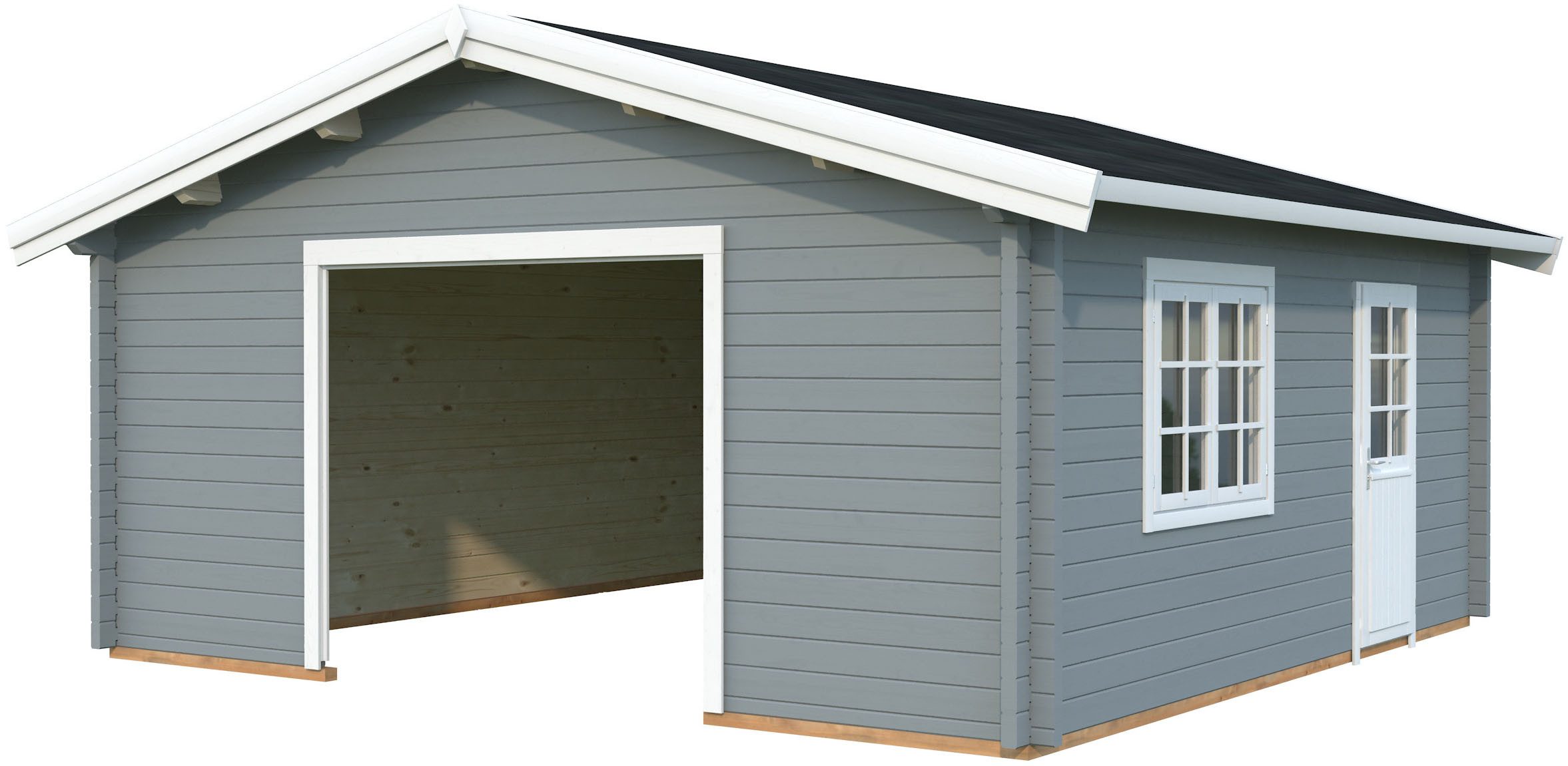 Palmako Garage Roger, ohne Tor, BxTxH: 622x596x312 cm