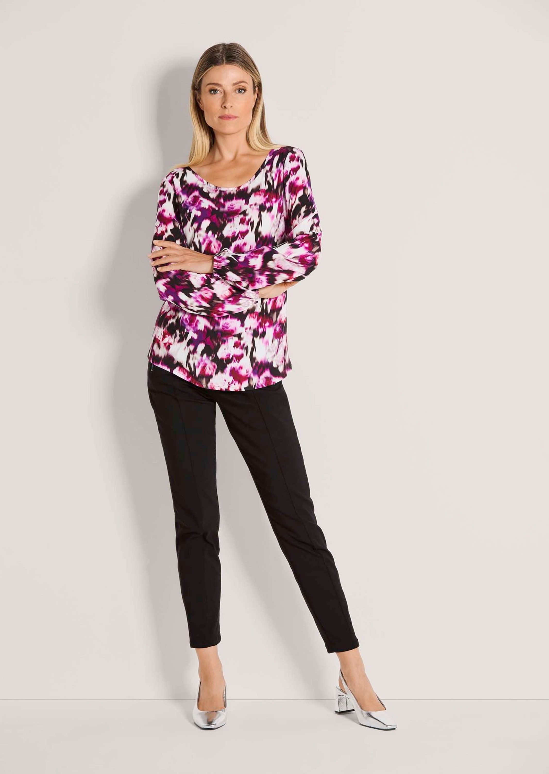 MADELEINE Schlupfbluse Elegante Viskosebluse mit Allover-Druck Printbluse m günstig online kaufen
