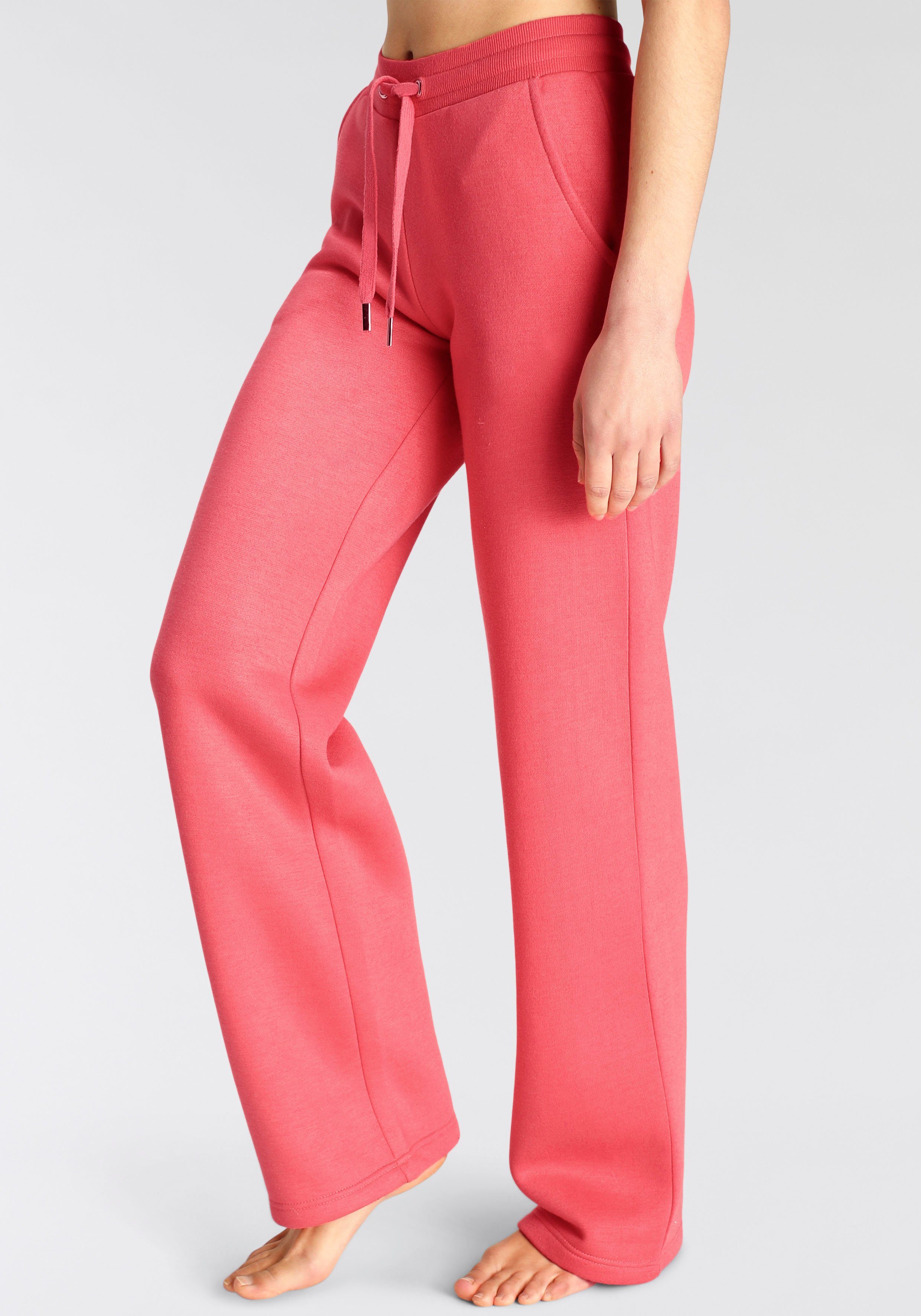 Vivance Relaxhose mit weitem Bein und aus ultraweicher Sweatqualität, Loungewear