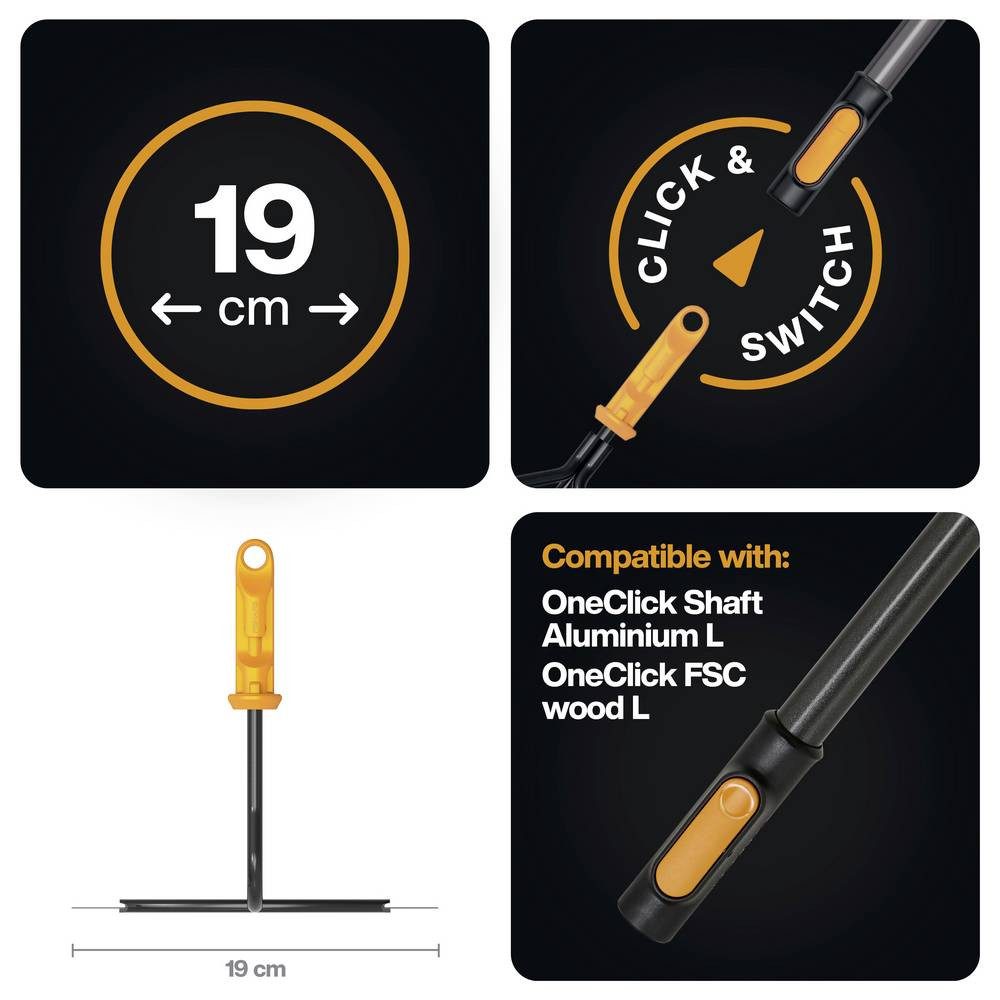 Fiskars Doppelhacke Gartenhacke 1080683 190 mm QuikFit™