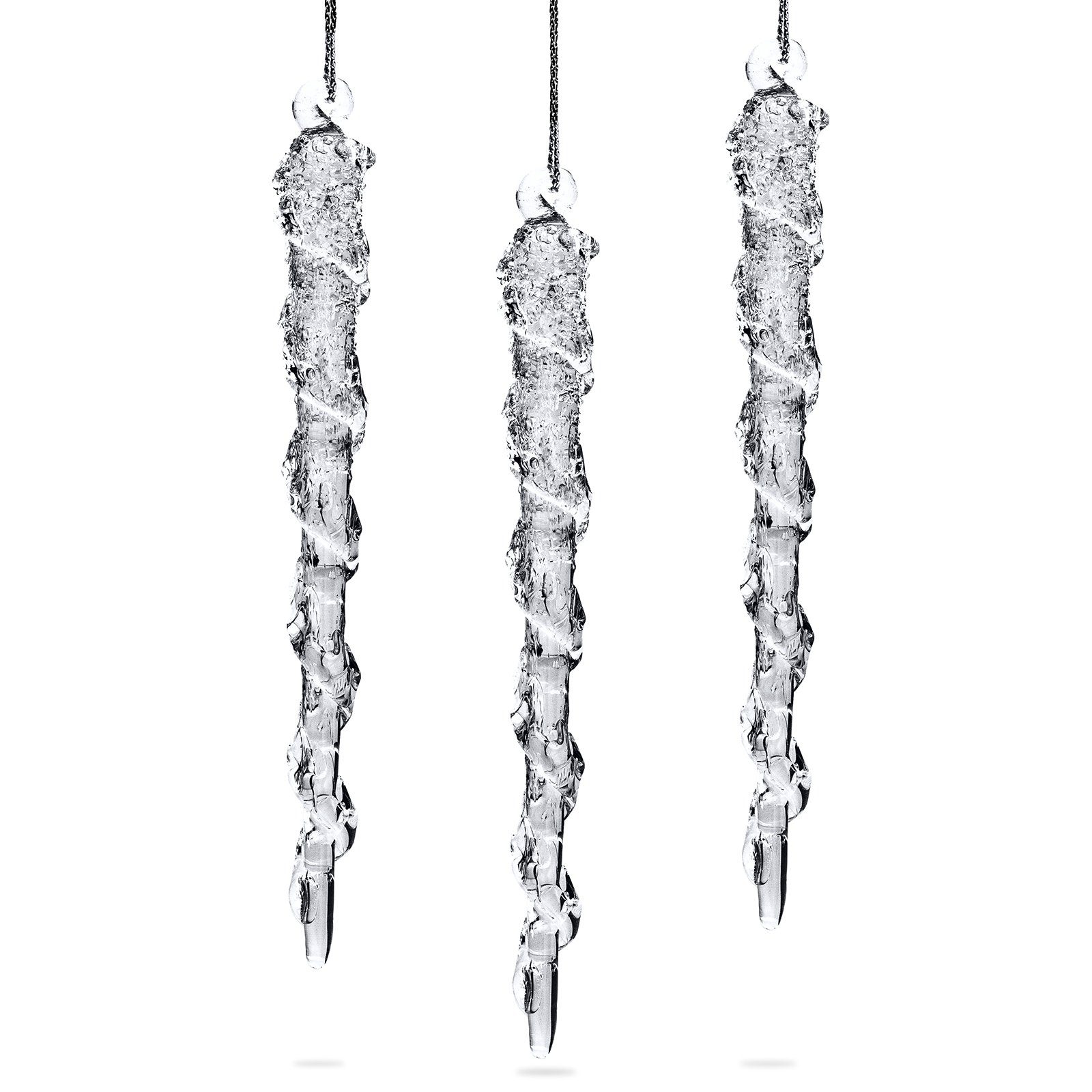 SIKORA Christbaumschmuck SIKORA BS385 Eiszapfen Christbaumschmuck Glas Figu günstig online kaufen