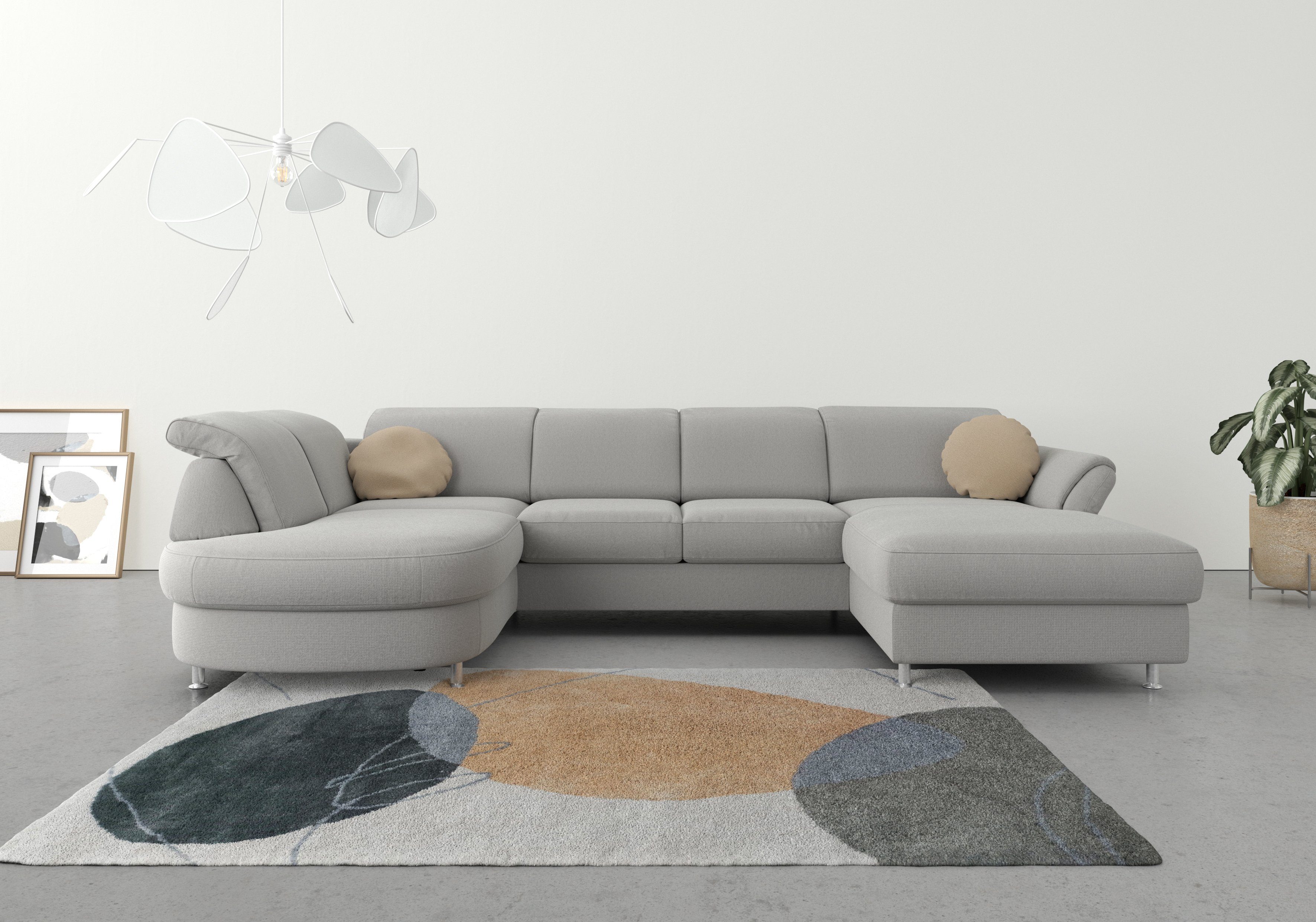 sit&more Wohnlandschaft Apulia U-Form, wahlweise Bettfunktion, günstig online kaufen