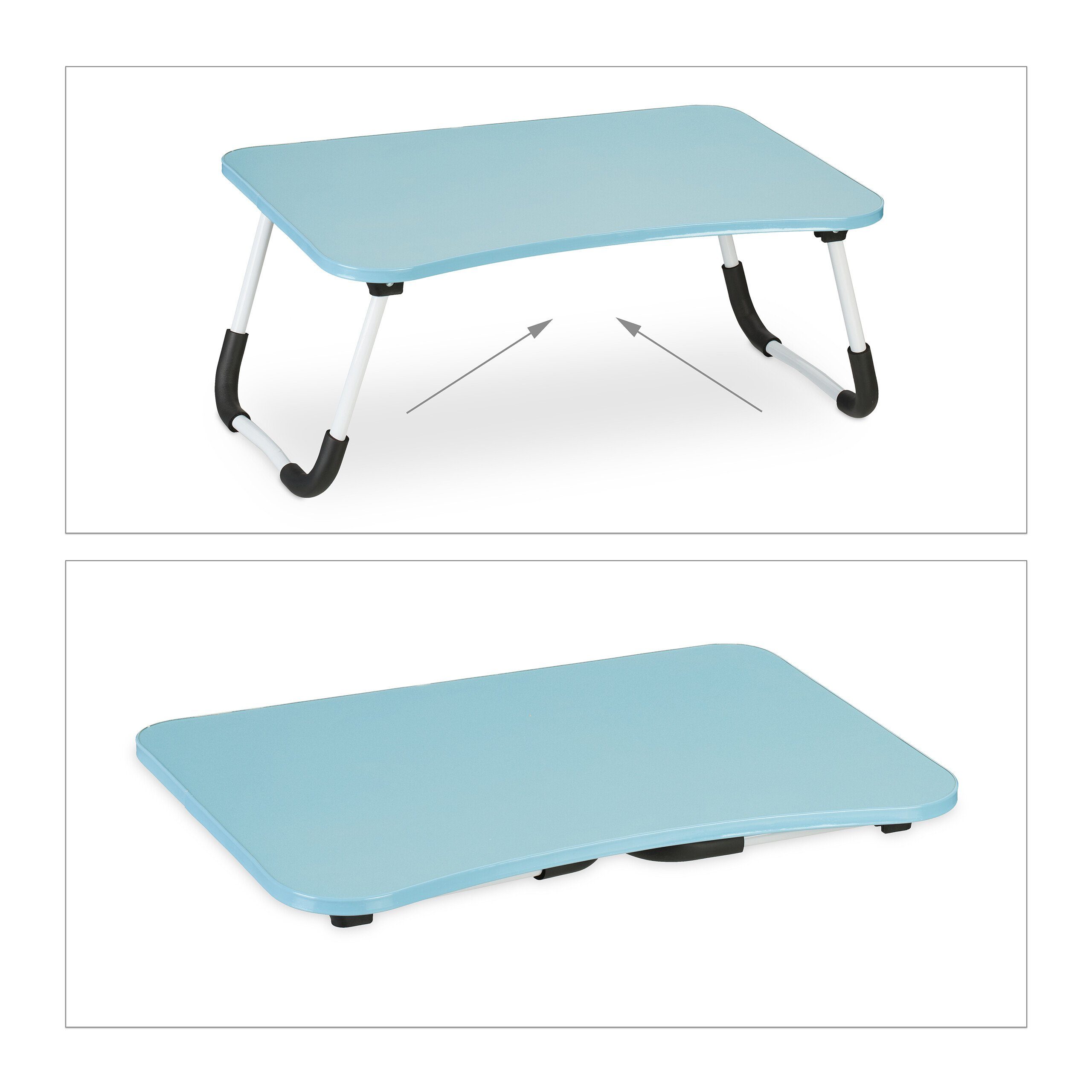 relaxdays Laptoptisch Hellblauer Laptoptisch