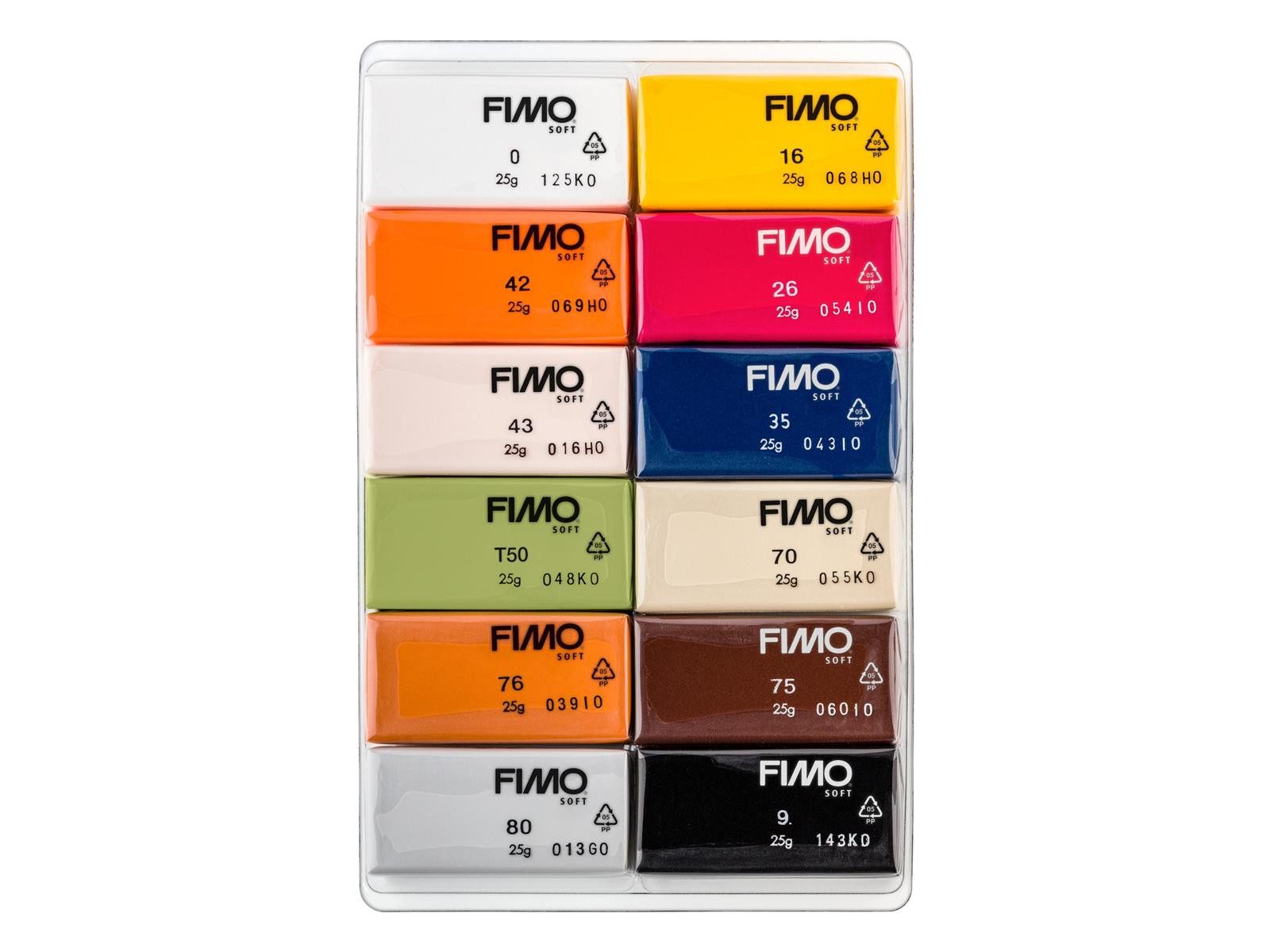 Modelliermasse STAEDTLER FIMO soft 8023 C Modelliermasse-Set - 12 Halbblöcke je 25 g