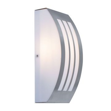 etc-shop Außen-Wandleuchte, Leuchtmittel inklusive, Warmweiß, Wandlampe Außenleuchte Haustürleuchte Edelstahl Fassadenleuchte LED