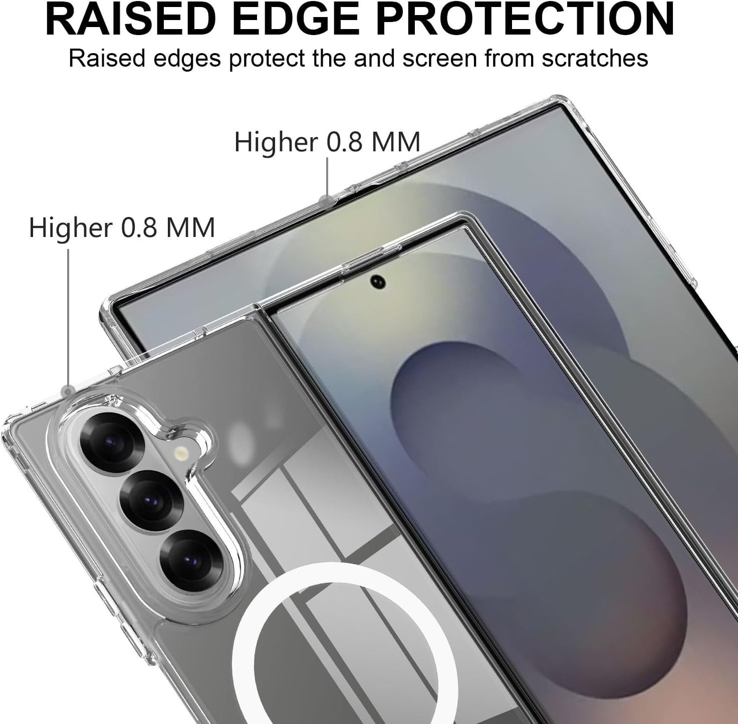 MSM Handyhülle Hülle für Samsung Galaxy Z Fold 7 5G Silikon Schutz TPU Tasche MagSafe – Bild 5 von 5