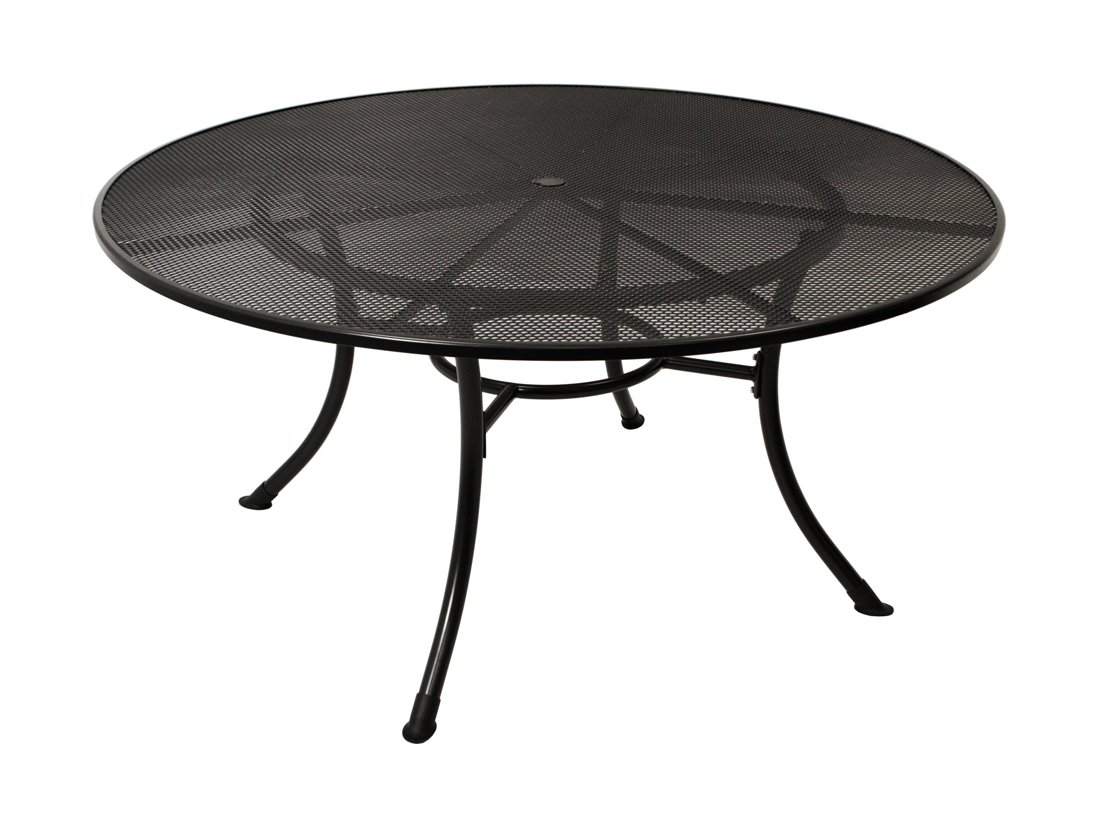 DEGAMO Gartentisch RIVO (1-St), rund 150cm, Stahl und Streckmetall eisengrau | Tische