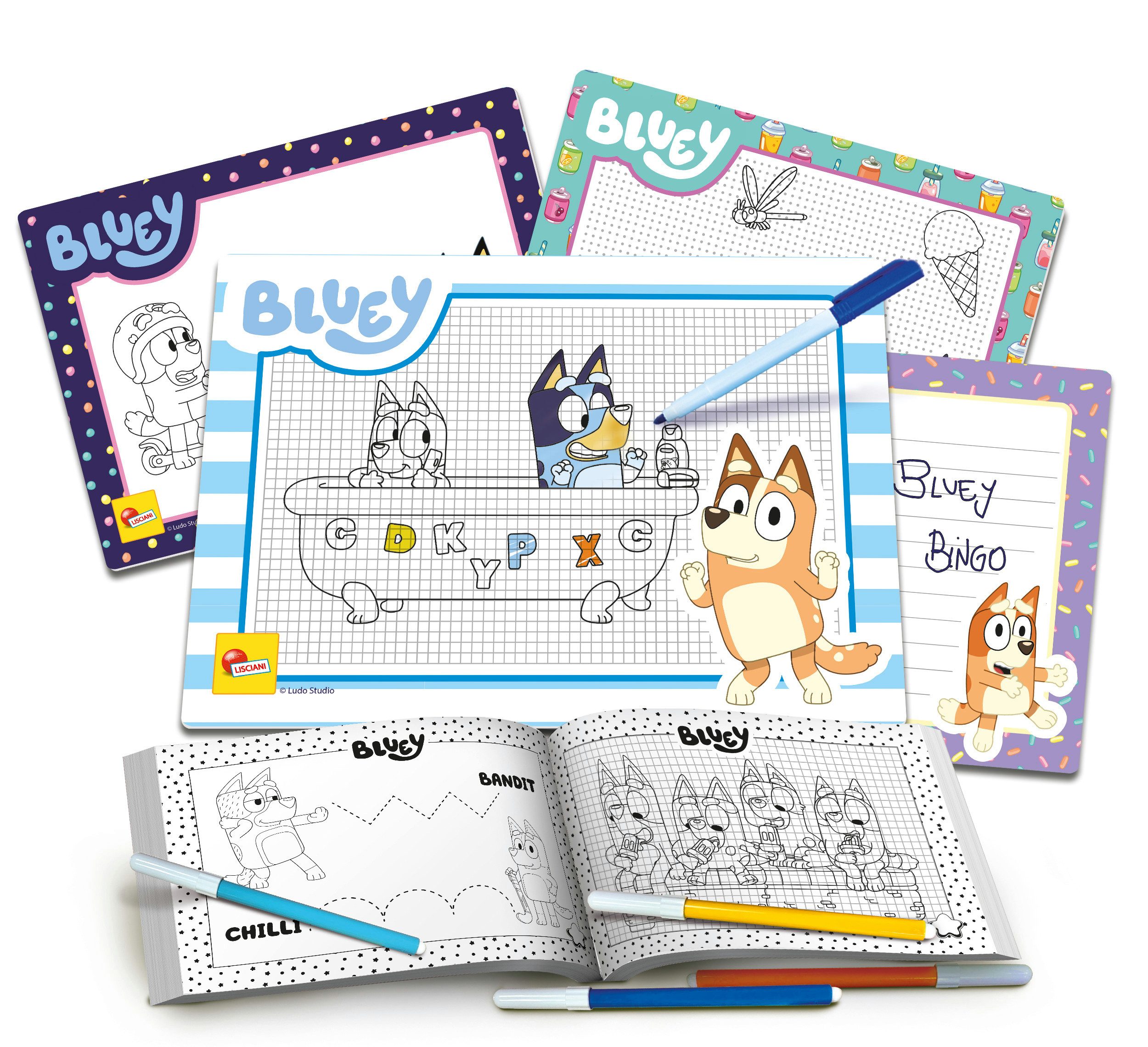 Lisciani Kreativset Bluey Zeichenschule Malset Schreibtafeln günstig online kaufen