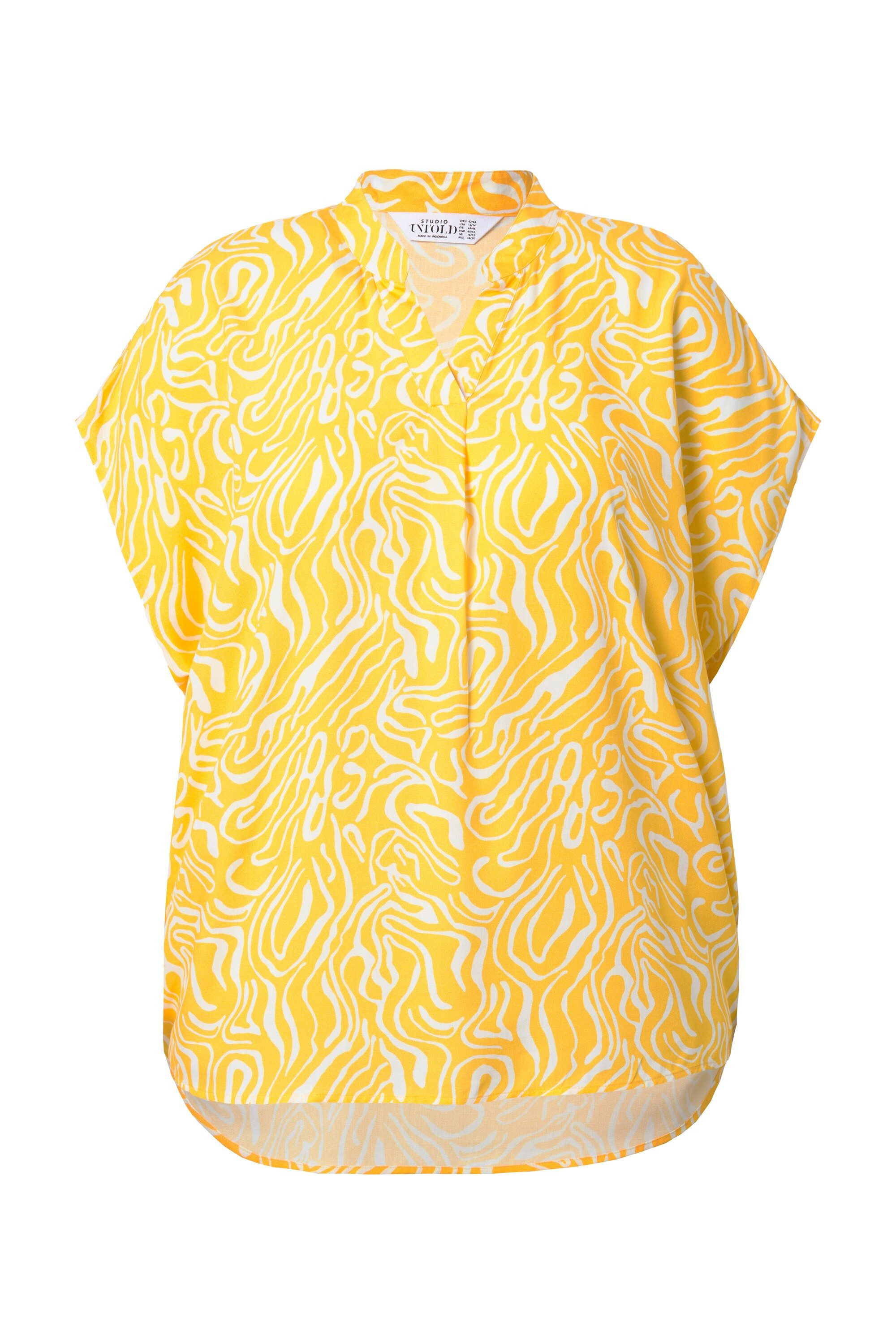 Studio Untold Hemdbluse Blusenshirt oversized Wave-Print günstig online kaufen