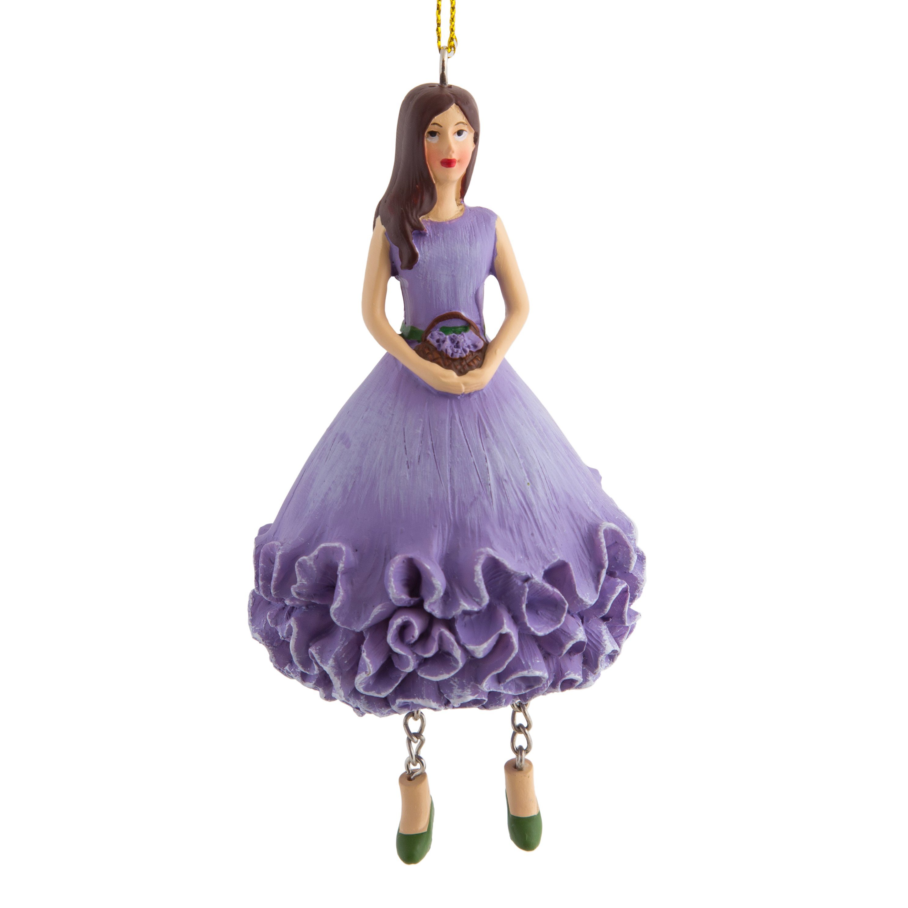 Dekofigur Blumenmädchen Figur Scabiosa Dekofigur für den Innenbereich