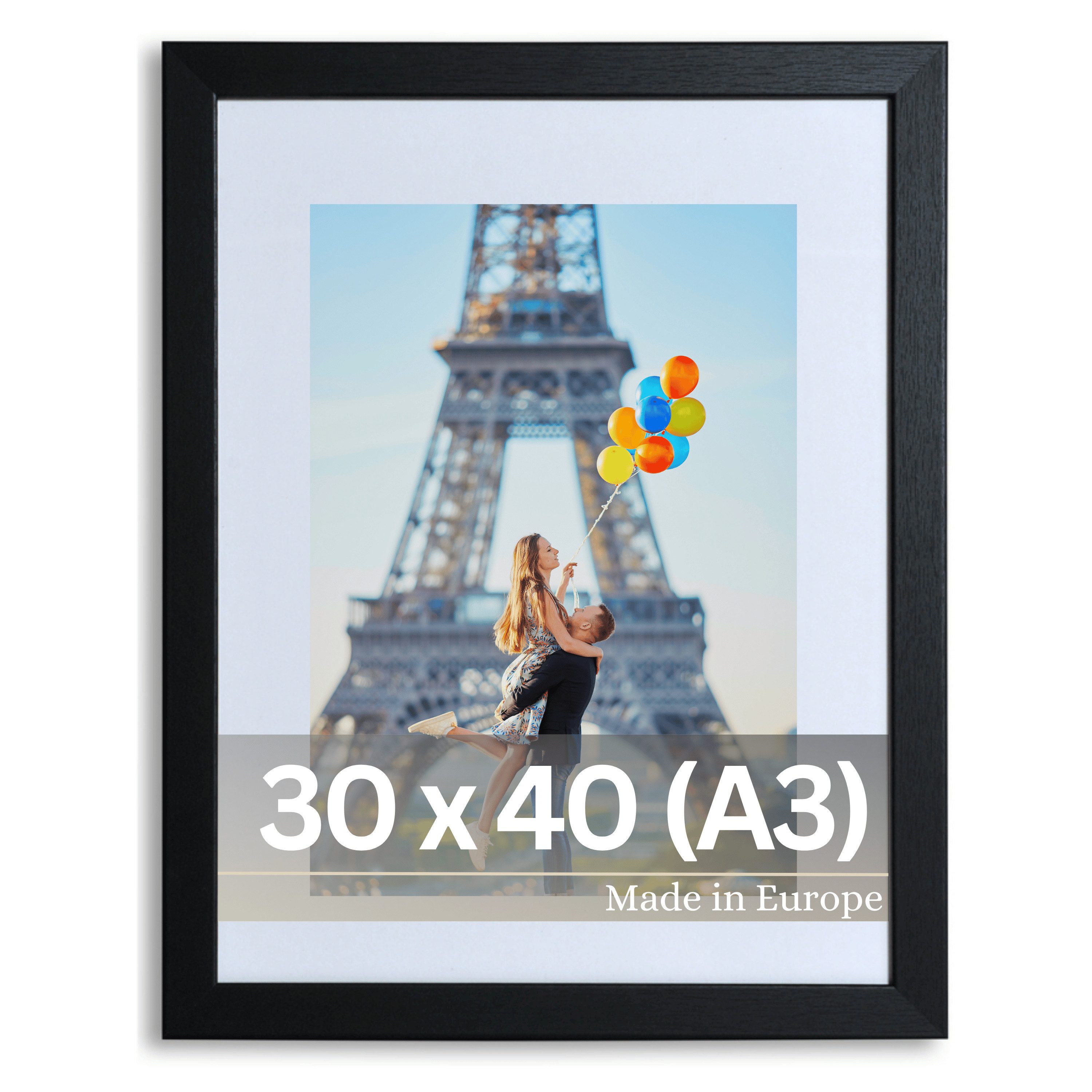 Victor (Zenith) Bilderrahmen Richter, Bilderrahmen Schwarz 30x40 cm mit 20x günstig online kaufen