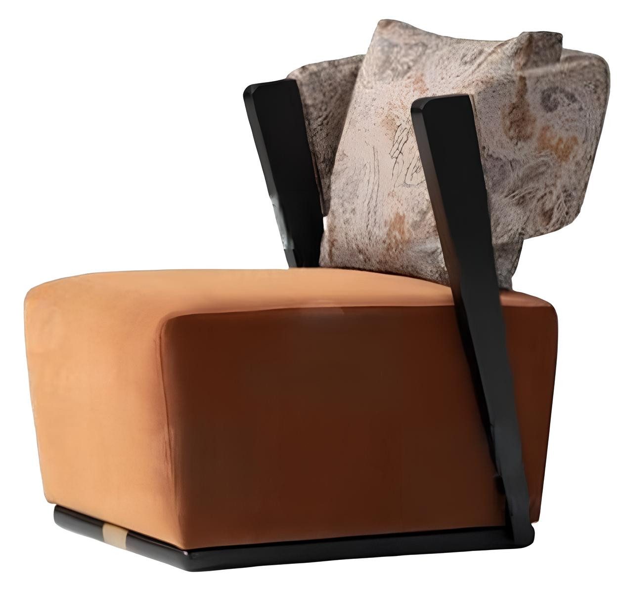 Xlmoebel Loungesessel Moderne orange Stoff-Sitzecke mit Relax- und Cocktailsessel (1-St., Sessel), Hergestellt in Europa
