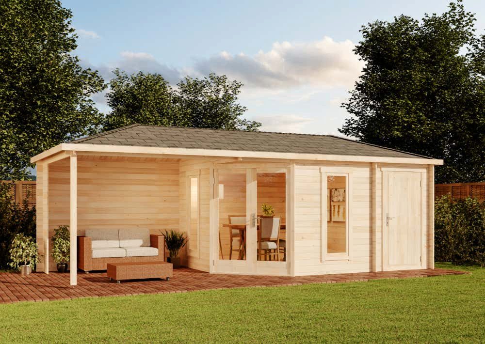 Alpholz Gartenhaus Holz 5-Eck Liwa mit günstig online kaufen