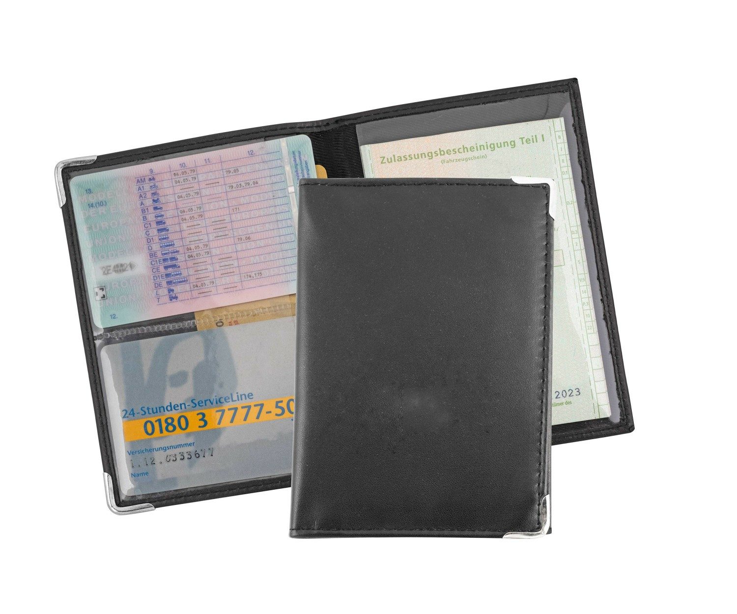 Best Offer Brieftasche Ausweistasche / KFZ Schein Schutzhülle / aus PU / Fa günstig online kaufen