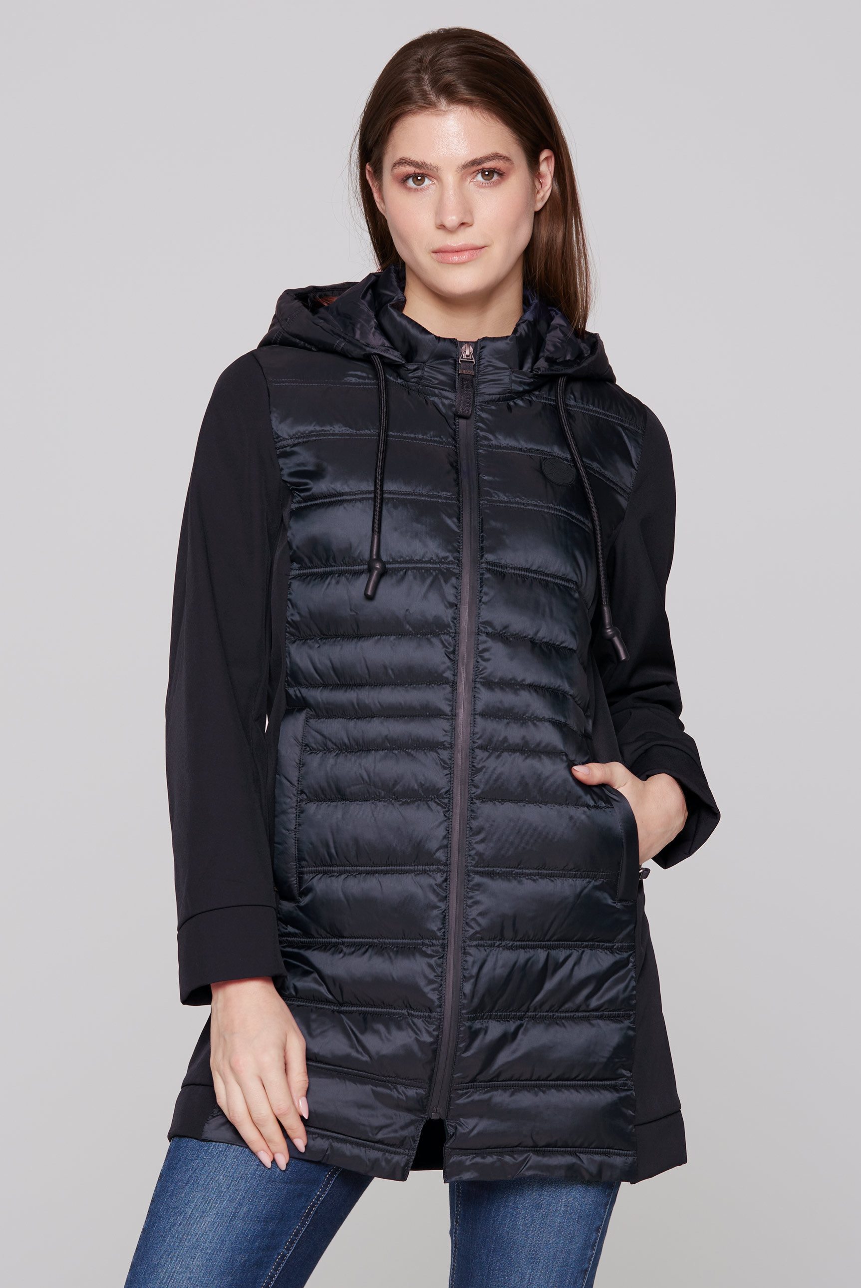 SOCCX Softshelljacke, mit Kapuze, mit abtrennbarer Kapuze günstig online kaufen