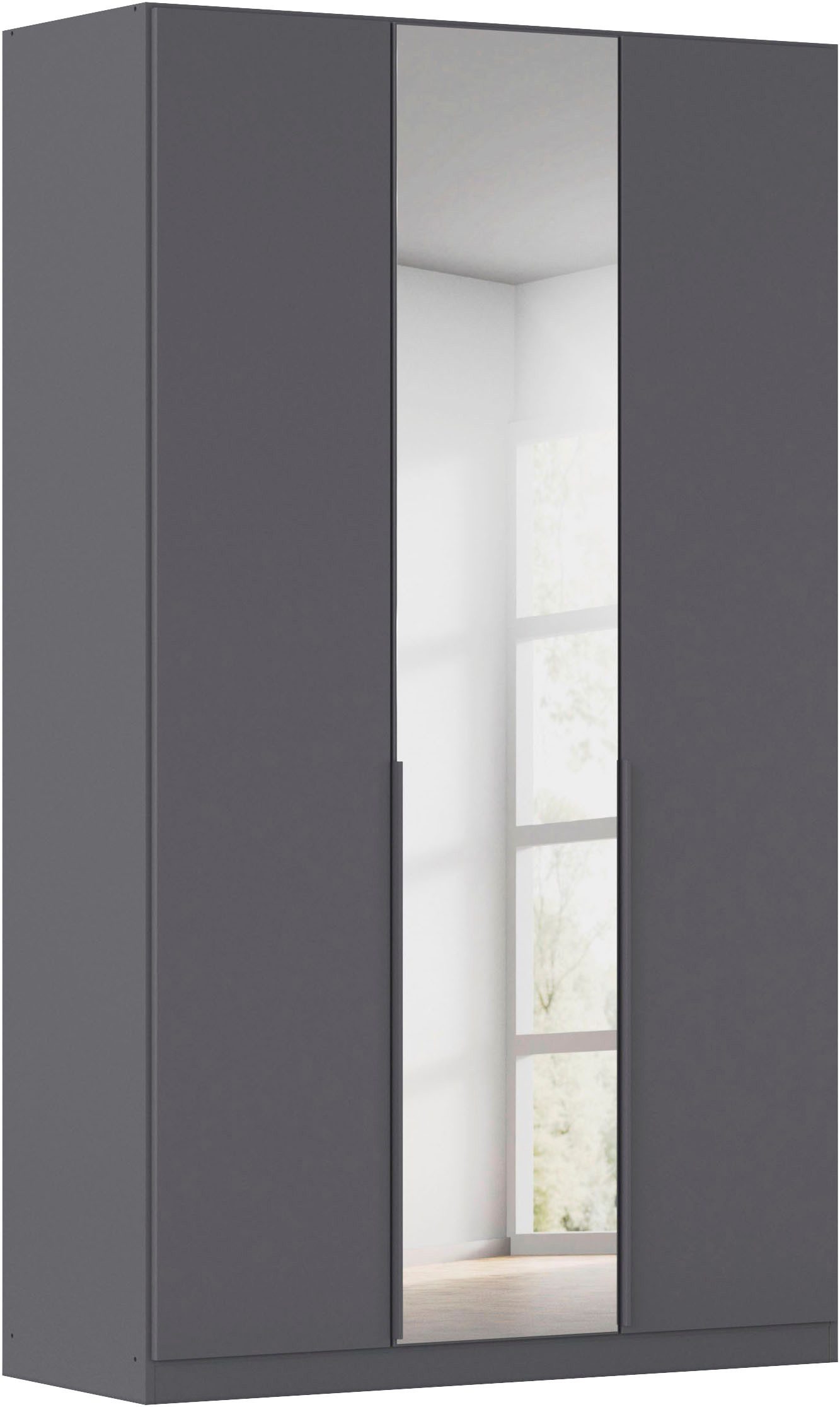 OTTO home Drehtürenschrank Kleiderschrank Schrank Garderobe AGORDO mit Dekor- oder Hochglanzfront (in zwei Griff-Farben, Breiten 91-405 cm) durchdachte Innenausstattung, in 8 Breiten und 2 Höhen MADE IN GERMANY