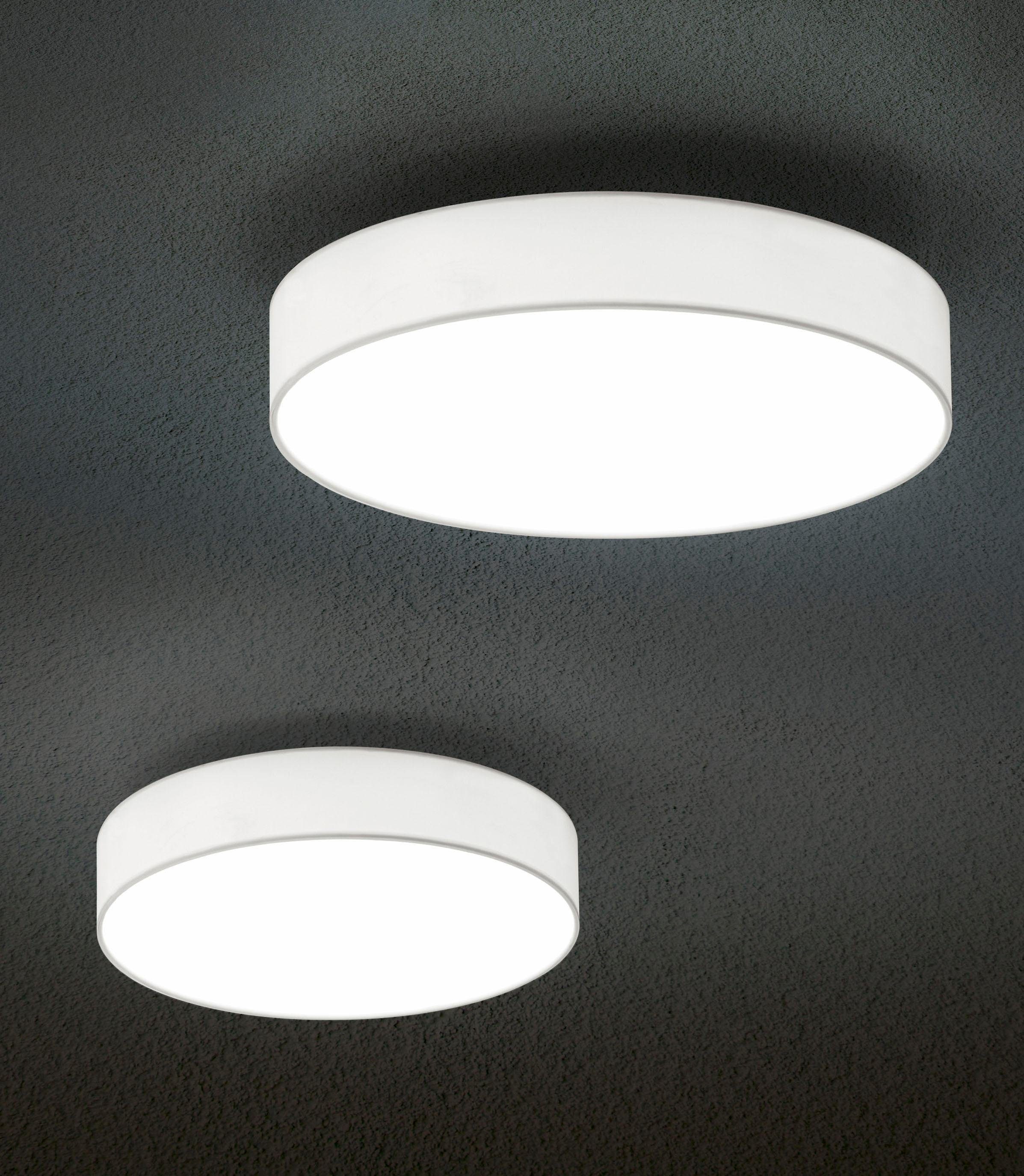 Leuchten LED fest Warmweiß, Deckenlampe LED LUGANO, TRIO integriert, Deckenleuchte LED