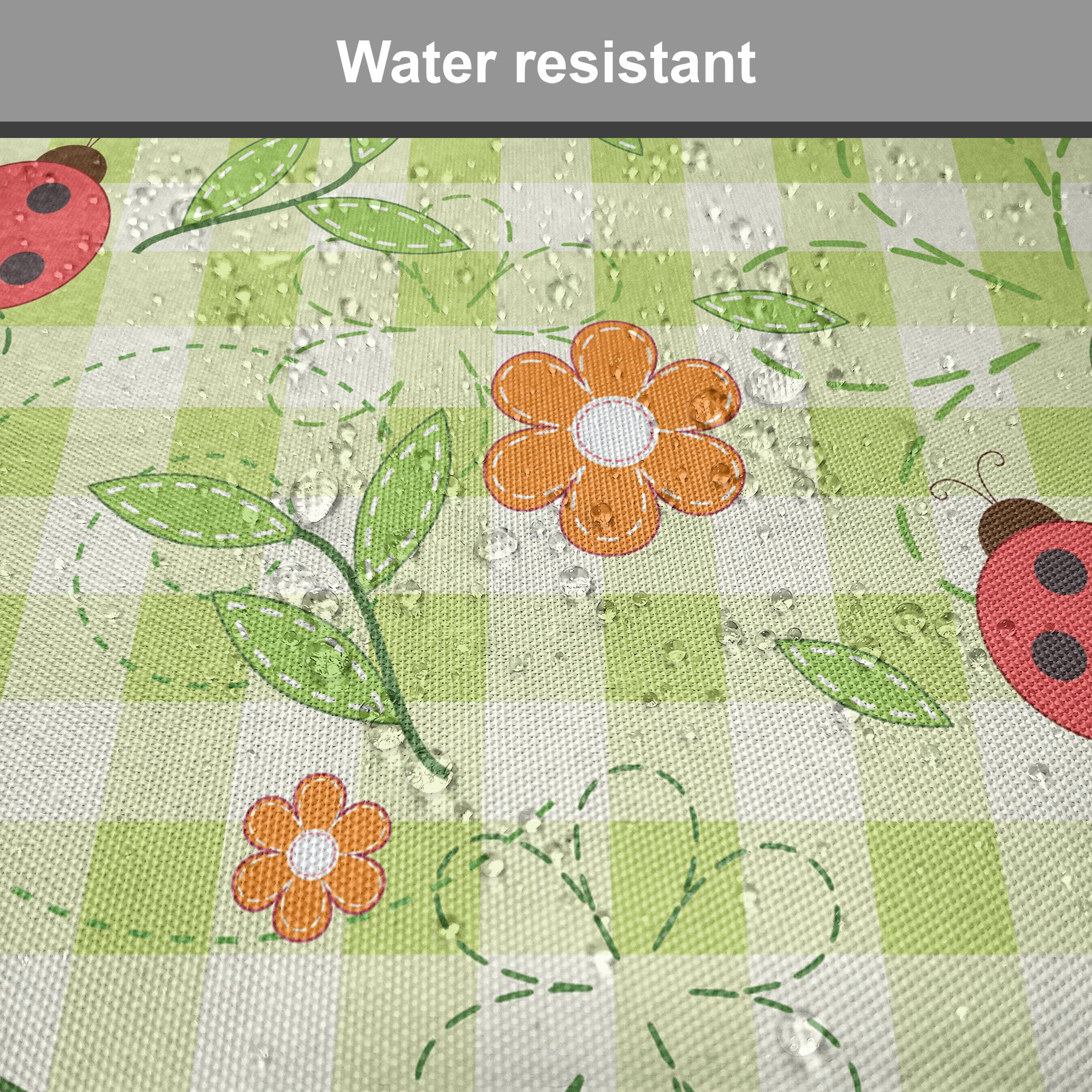 Riemen Sommer mit wasserfestes Küchensitze, für Marienkäfer-Blumen-Blätter Abakuhaus Kissen Stuhlkissen Dekoratives