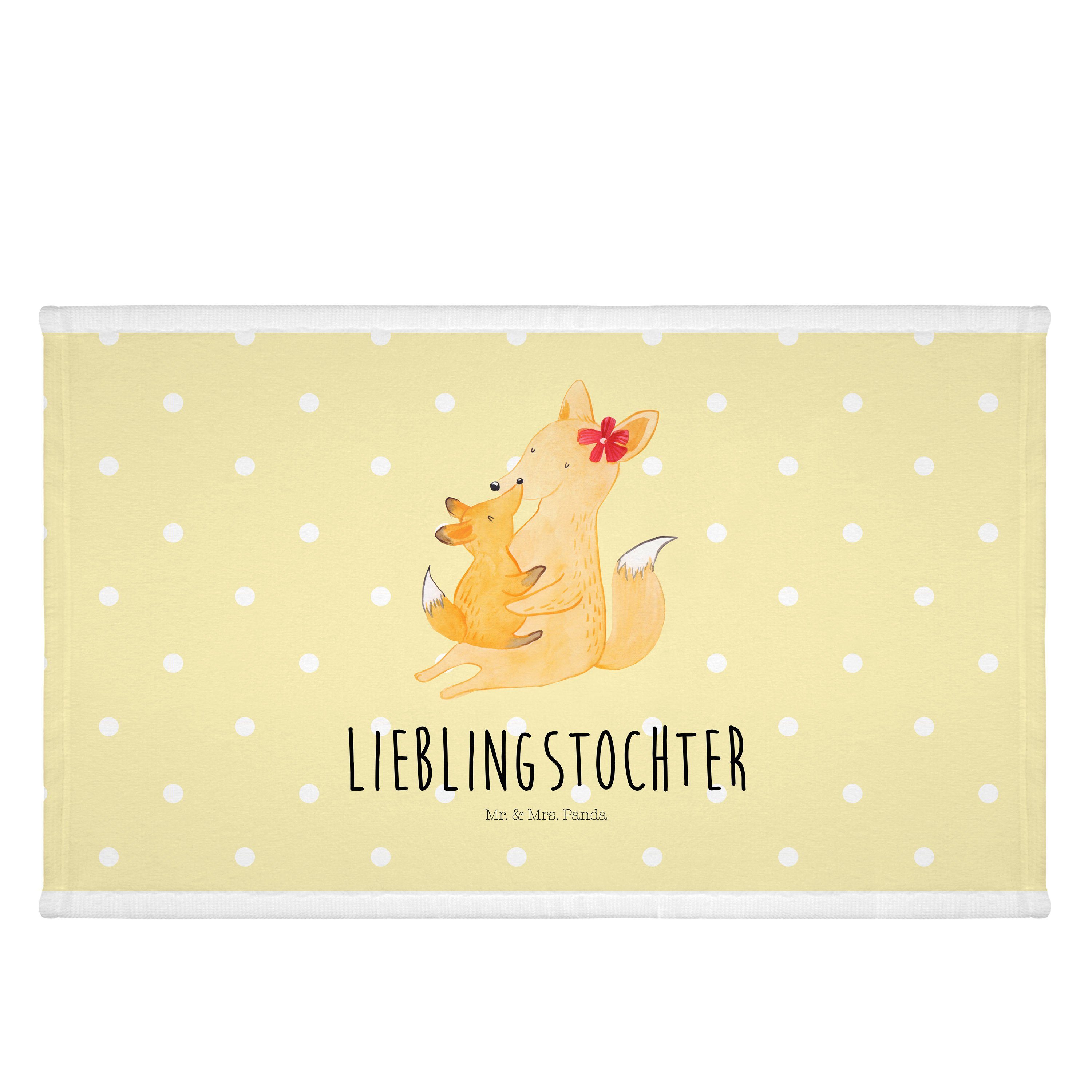 Liebl, & & Mr. - Kind Fuchs Gästetuch, Mutter, (1-St) Geschenk, Mrs. Pastell Panda Handtuch Mama Gelb -