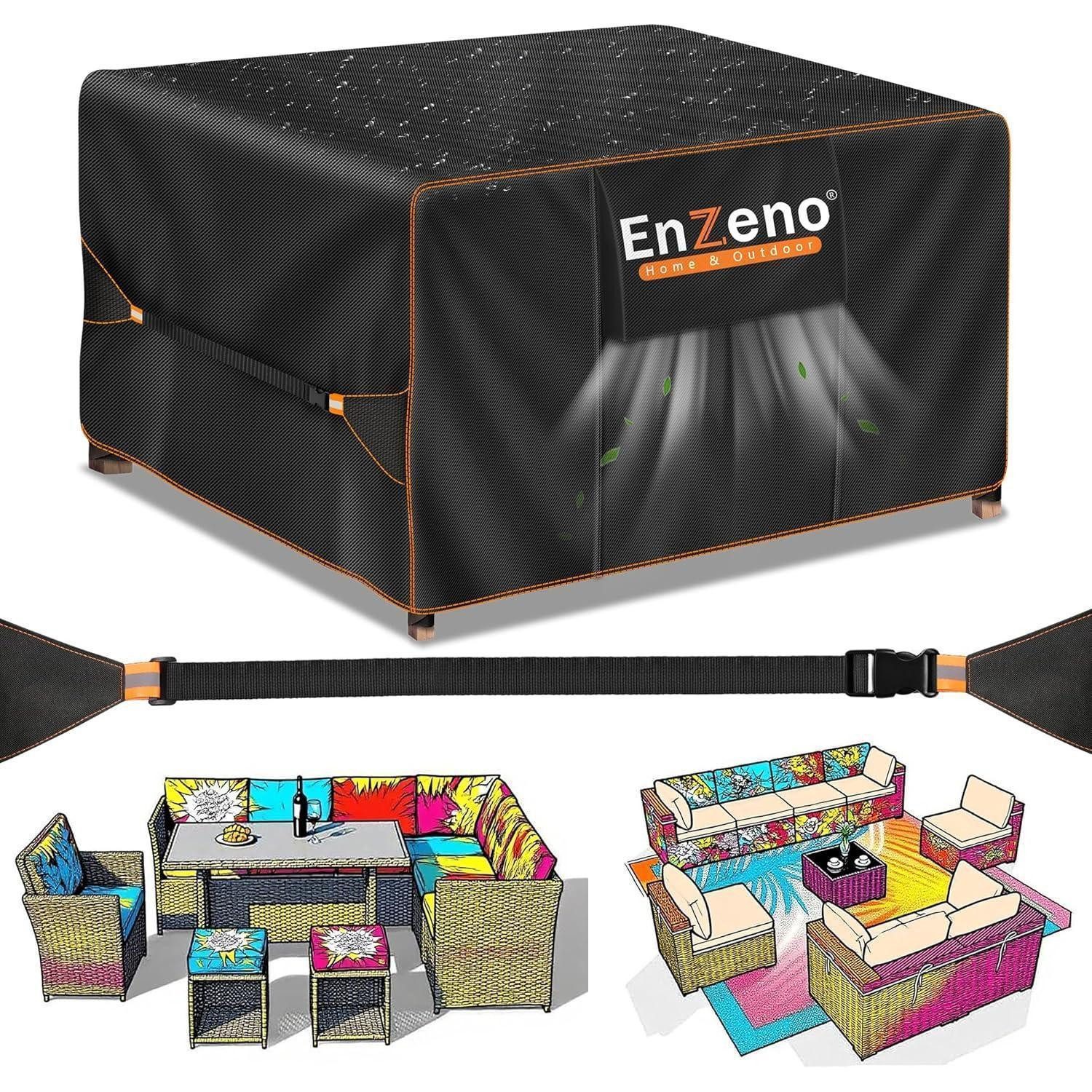 LuxusKollektion Abdeckhaube Gartenmöbel Abdeckung Wasserdicht Belüftung Schutzhülle 300x300x90cm