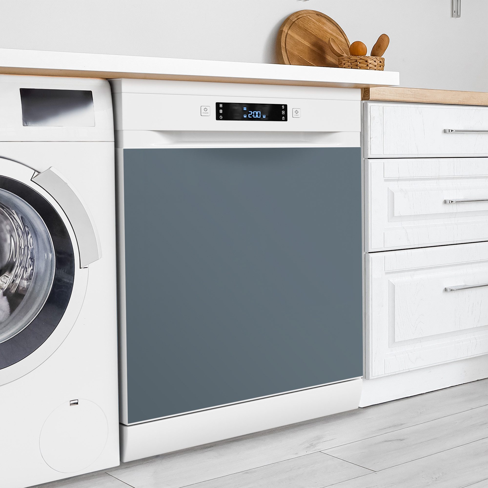 DEQORI Magnetfolie 'Unifarben - Dunkelgrau', Spülmaschine Magnetmatte magne günstig online kaufen