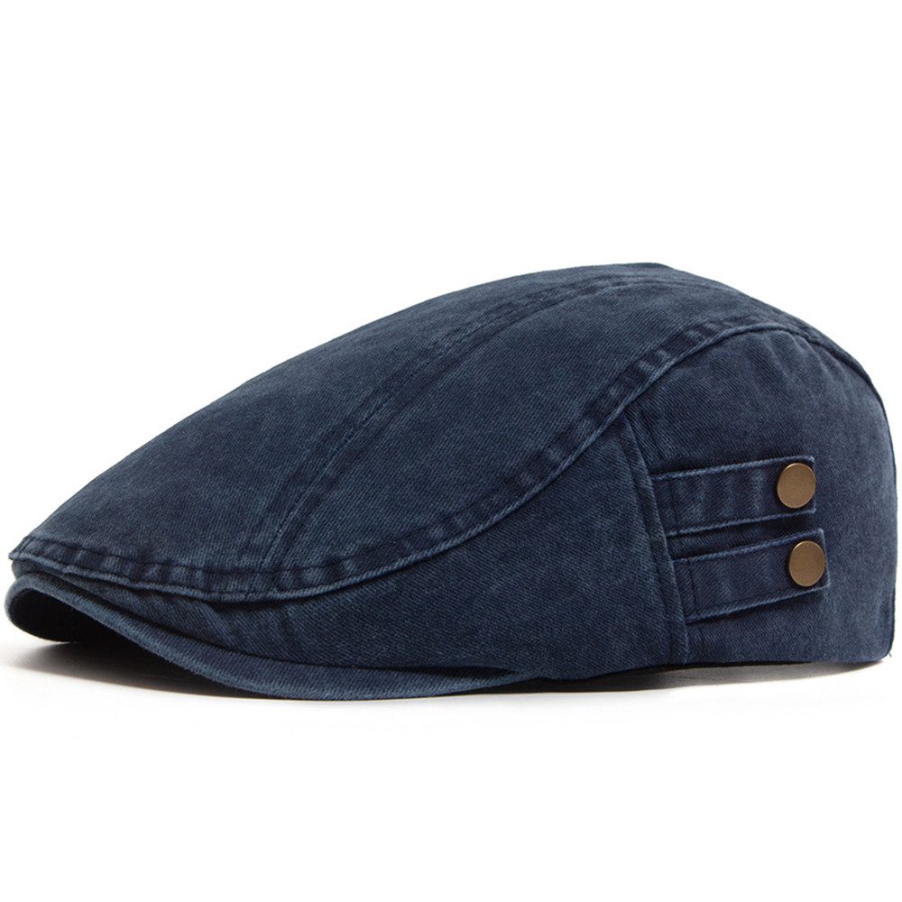 Bwecuy Flat Cap Herren Flatcap Schirmmütze Driving Cabbie Jagd Flatcap Newsboy Cap Vintage Baskenmütze Fahrer Mütze
