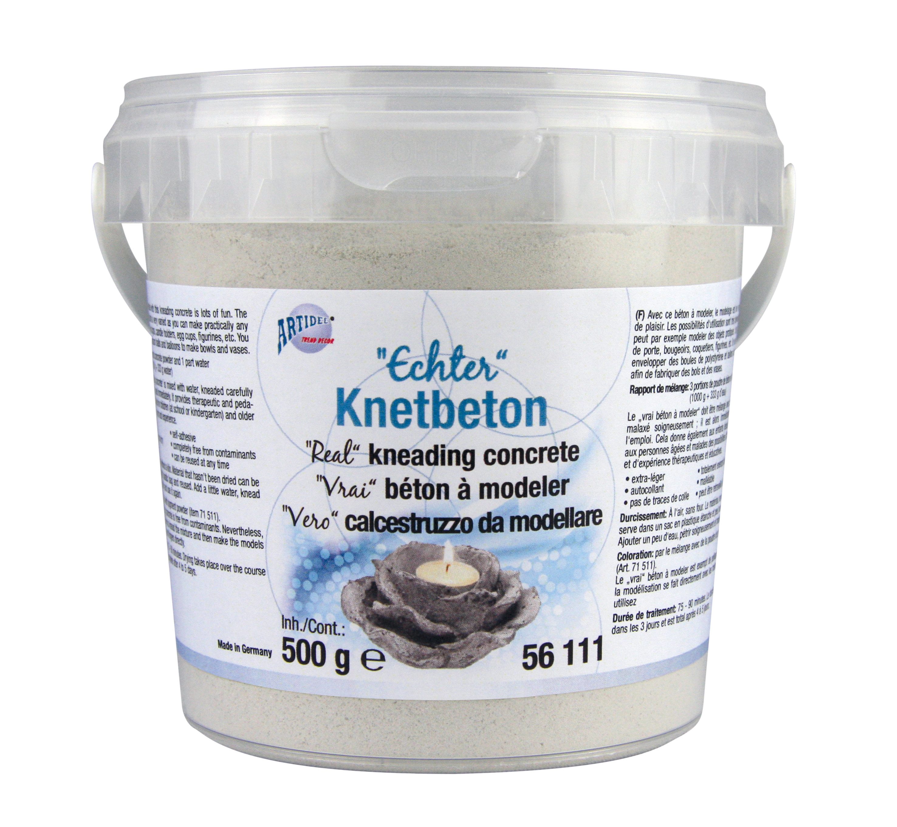 Modelliermasse Echter Knetbeton