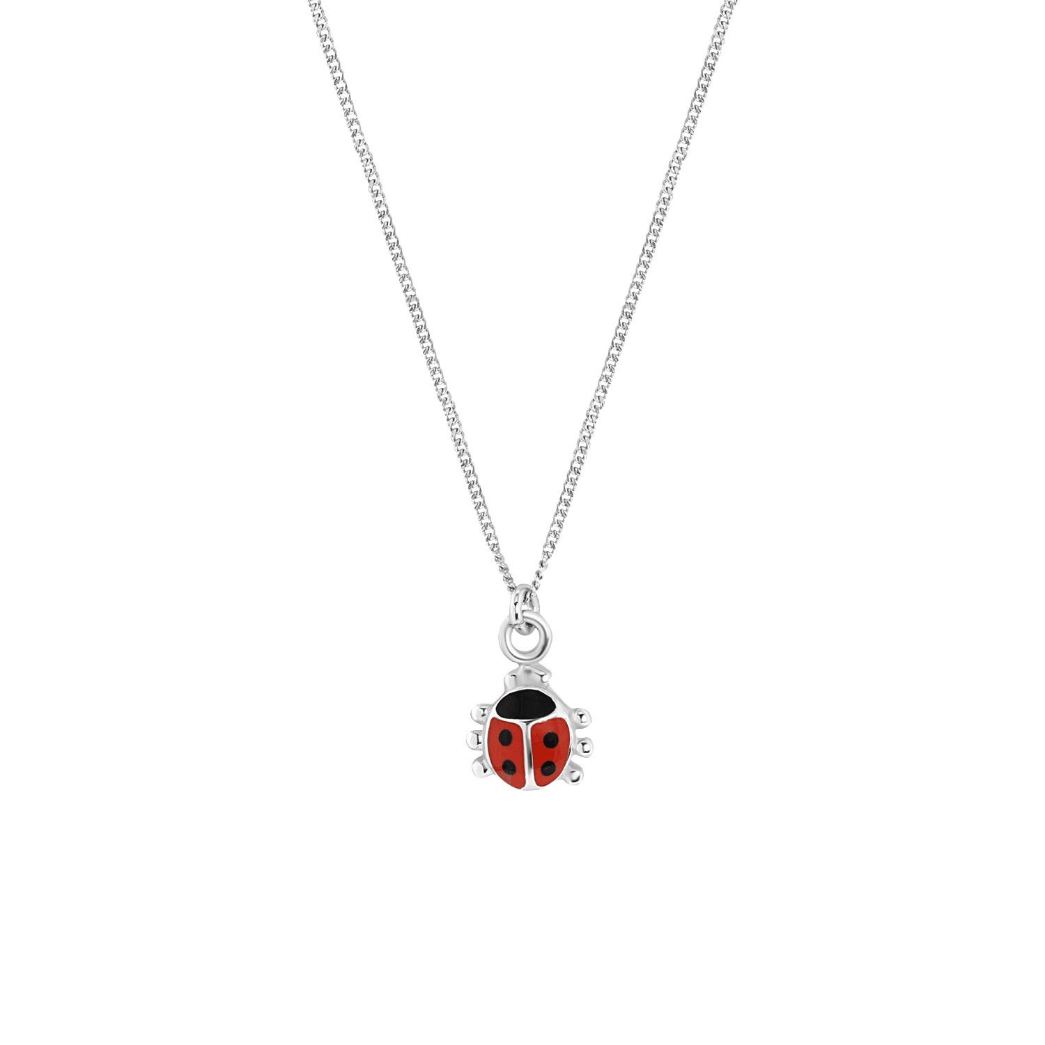 LUCARDI Kette mit Anhänger Halskette - 925 Silber - Silber - Emaille - Kinder