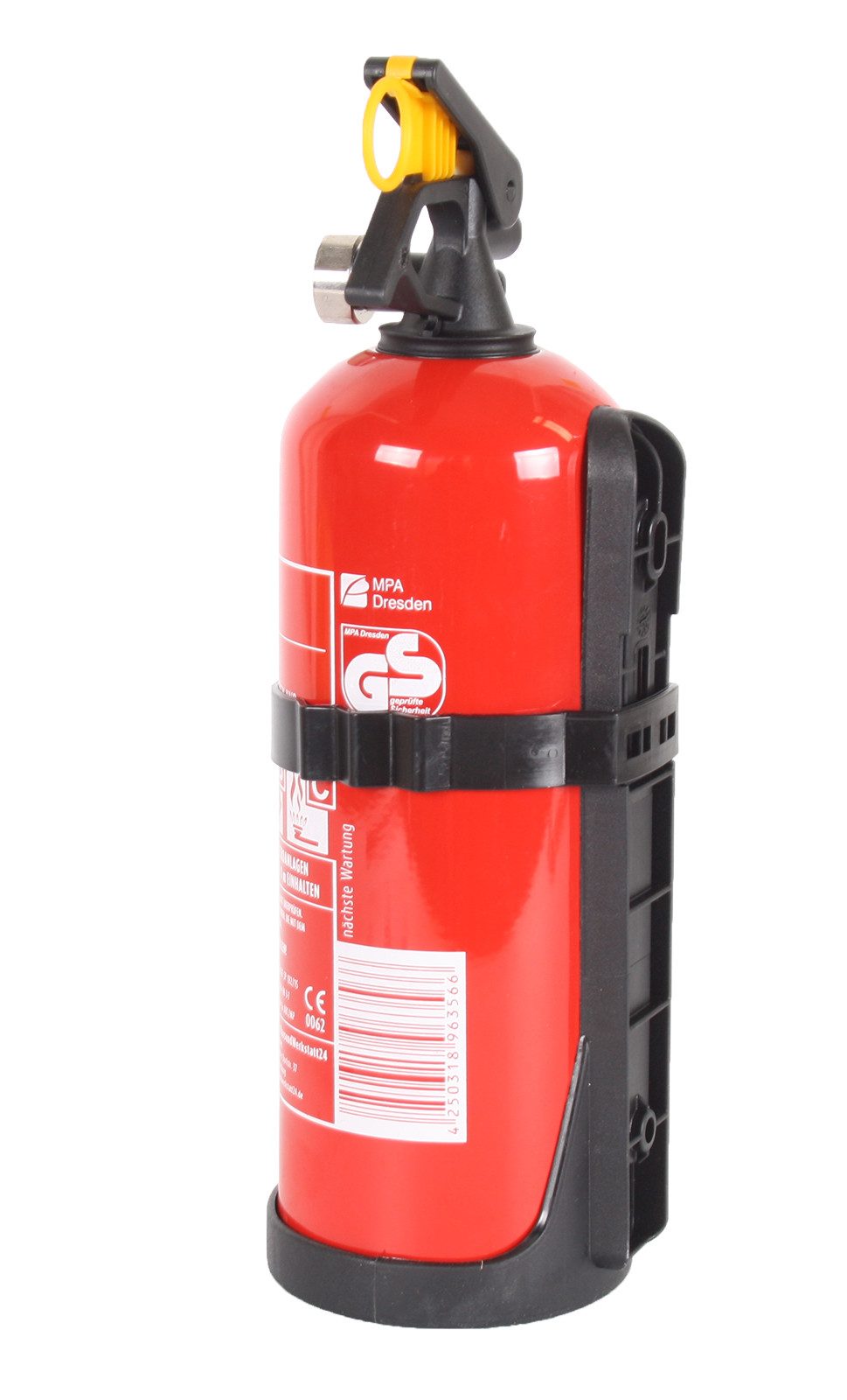 EXDINGER Pulver-Feuerlöscher Autofeuerlöscher GP-1x ABC 1 kg Löschpulver frostsicher mit Manometer, Dauerdruck, ABC-Pulver, (1-St) Dauerdrucklöscher, Sicherungskeil, mehrfach befüllbar