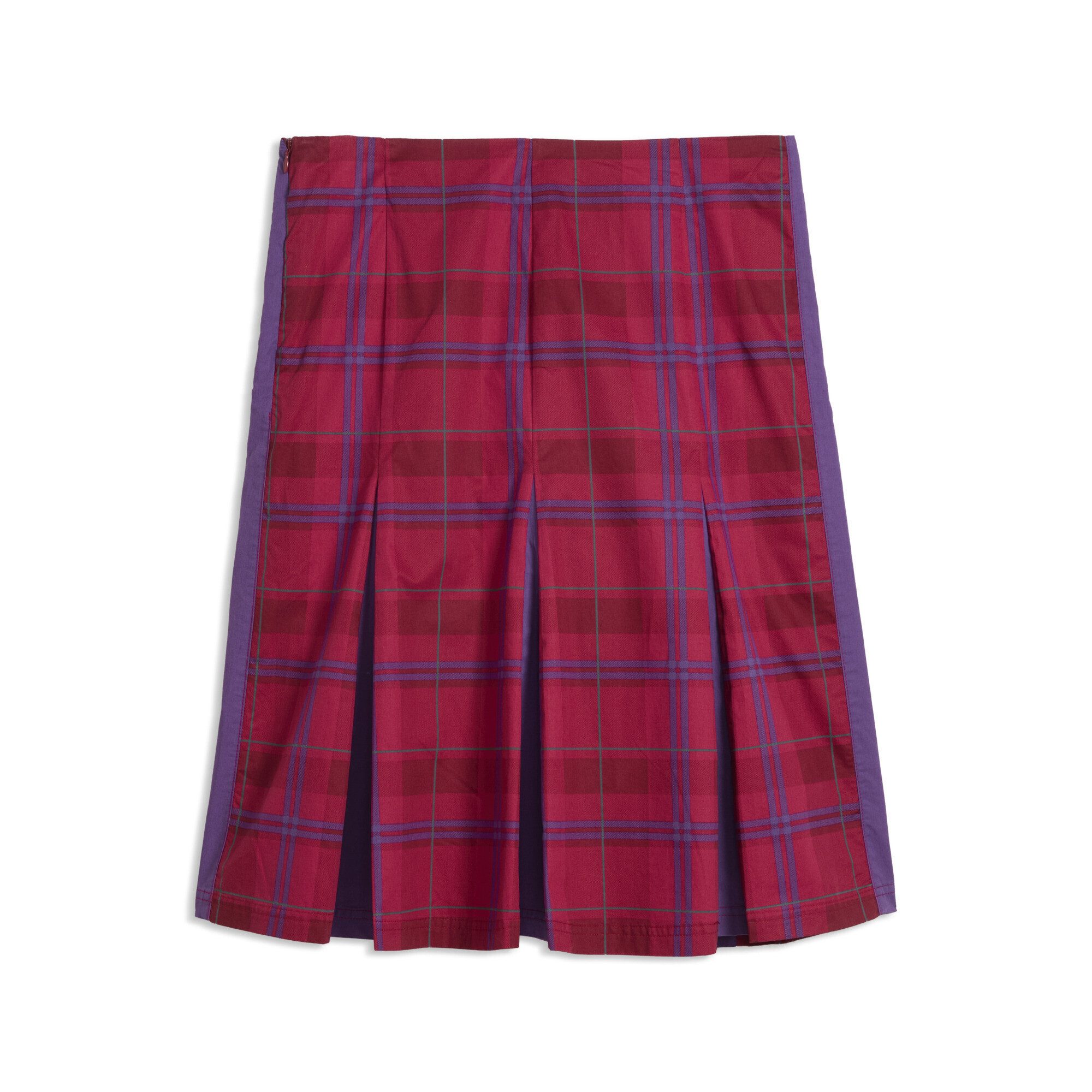 PUMA Jerseyrock T7 Pleated Tartan-Midirock Damen – Bild 5 von 5