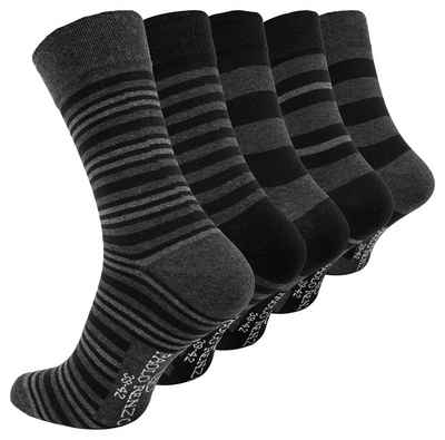 Paolo Renzo Businesssocken (5-Paar) Atmungsaktive Herren Business Socken / Casual Socken aus hochwertiger Baumwolle