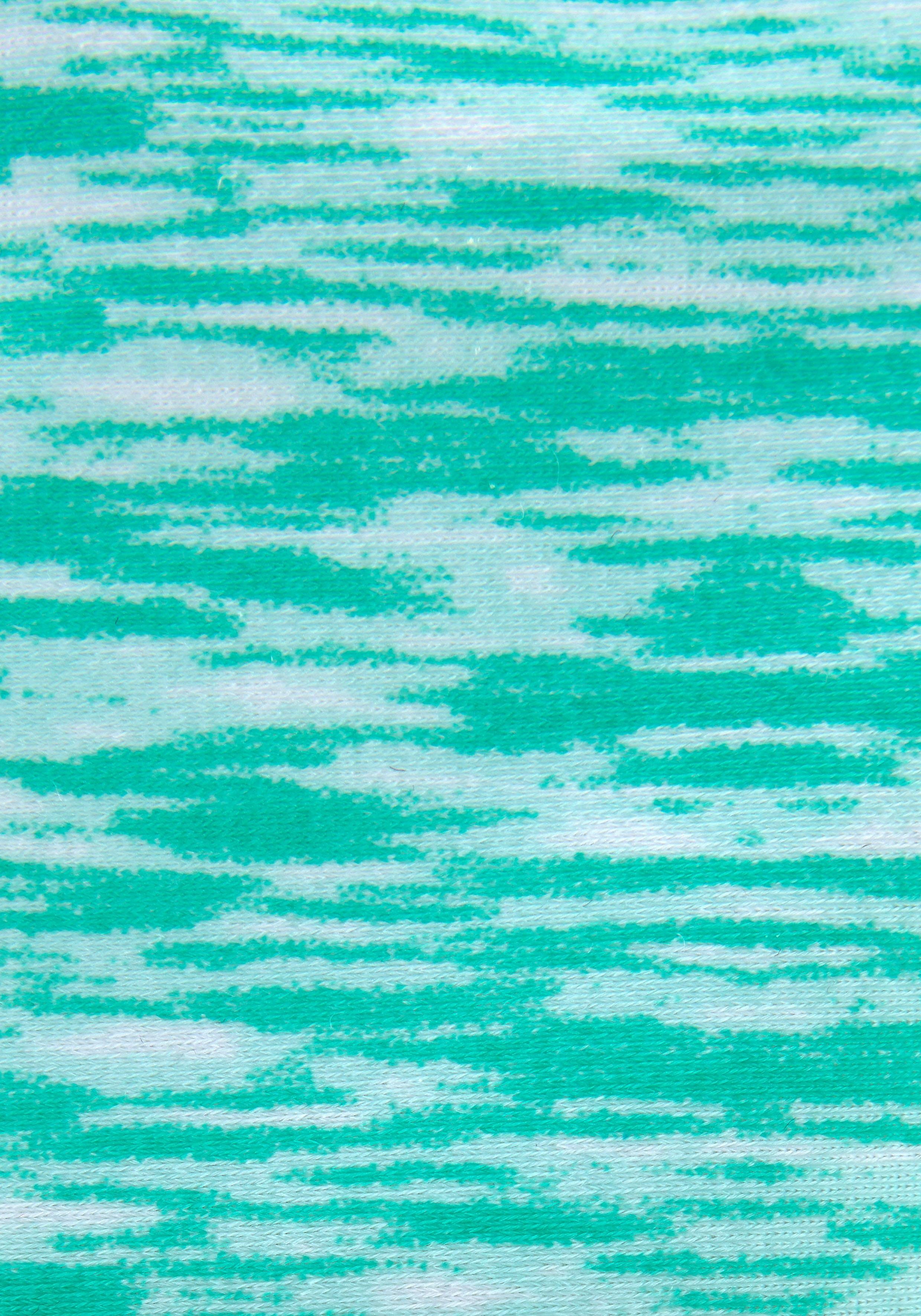 Venice Beach Tankini in Melange-Optik mint-weiß