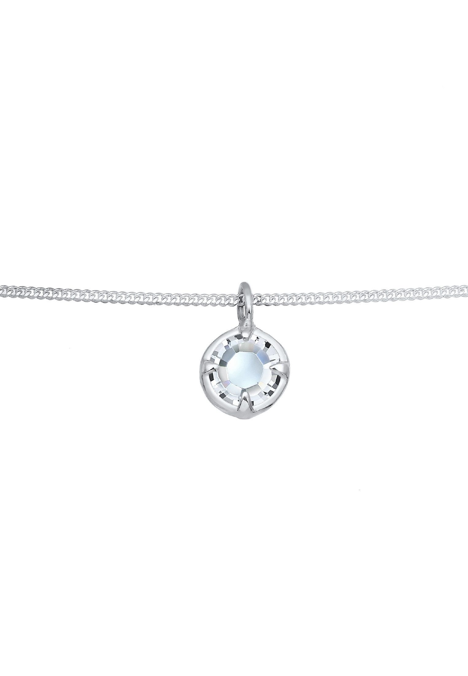 Elli Premium Collier Choker mit Glas Kristalle Weiß 925 Sterling Silber günstig online kaufen