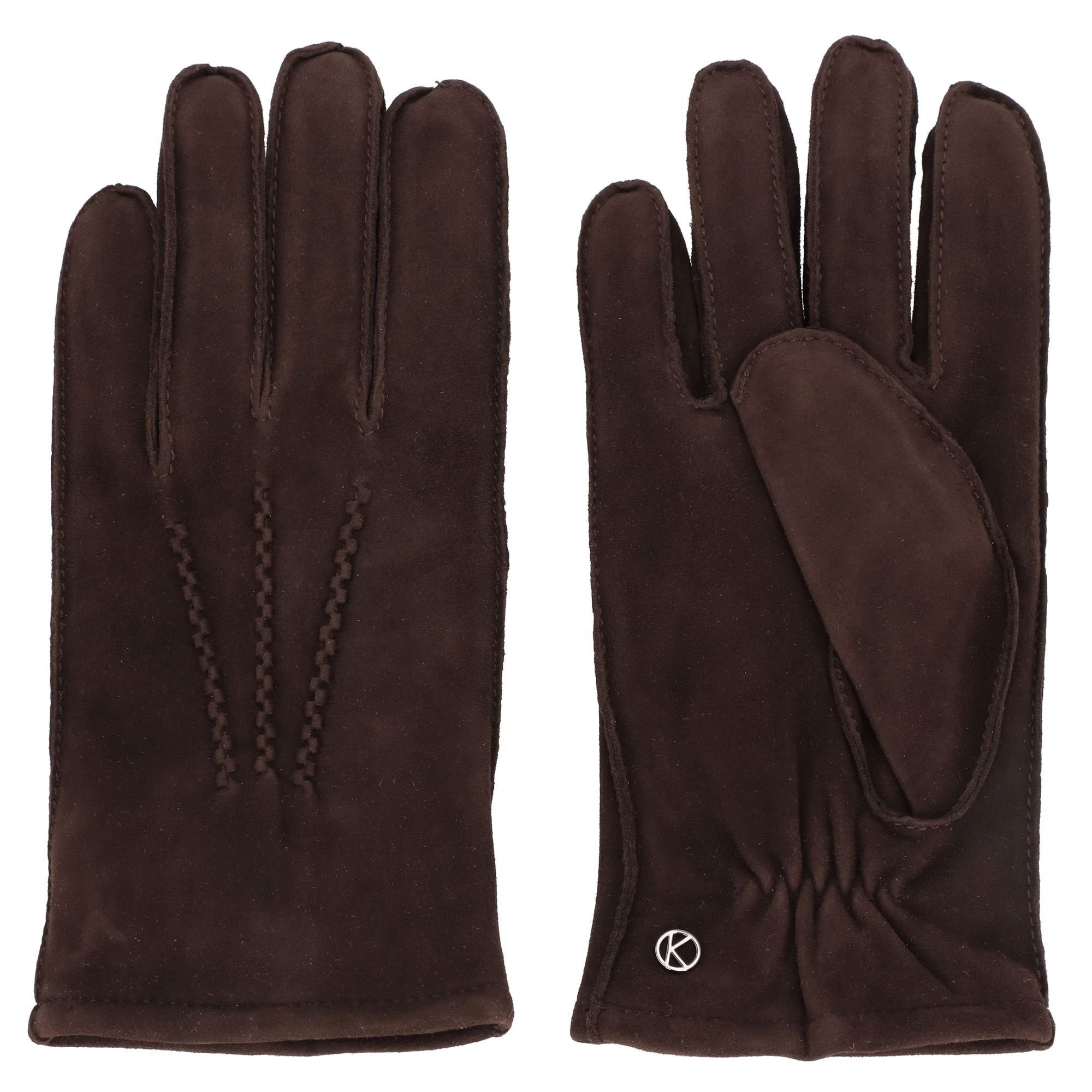 KESSLER Lederhandschuhe Viggo warm dark brown