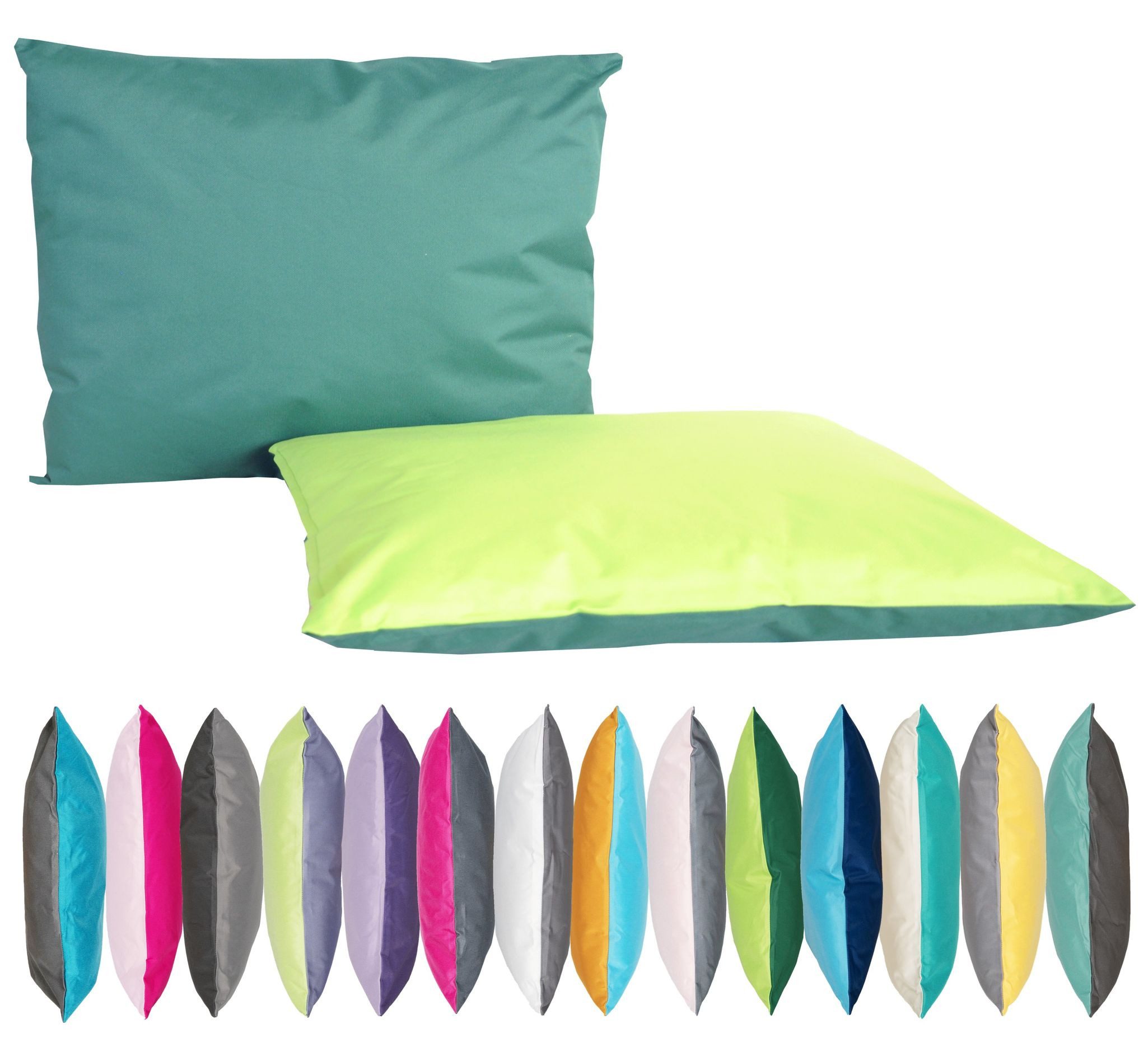 JACK Dekokissen JACK 2-farbiges Wende Outdoor Kissen 30x50cm Dekokissen inkl. Füllung, mit Lotus-Effekt, Robust, Strapazierfähig, für Innen & Außen geeignet