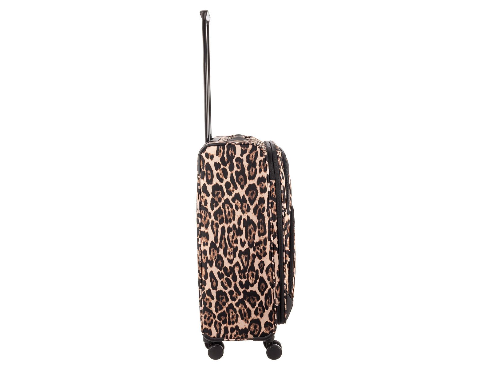 Franky Weichgepäck-Trolley Koffer Gr. M Reisegepäck T27-F Spinner 65er, 4 Doppellenkrollen Rollen, Dehnfalte TSA Schloss