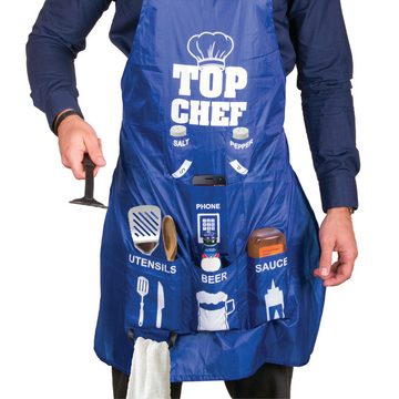 Fizz creations Kochschürze Männer Kochschürze mit 6 Taschen