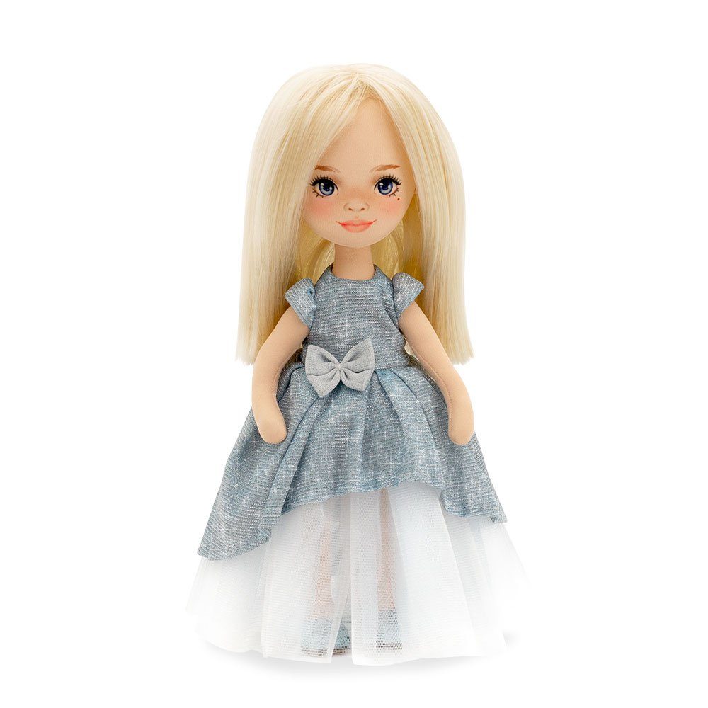 Orange Toys Stoffpuppe Mia in a light blue dress | Puppen